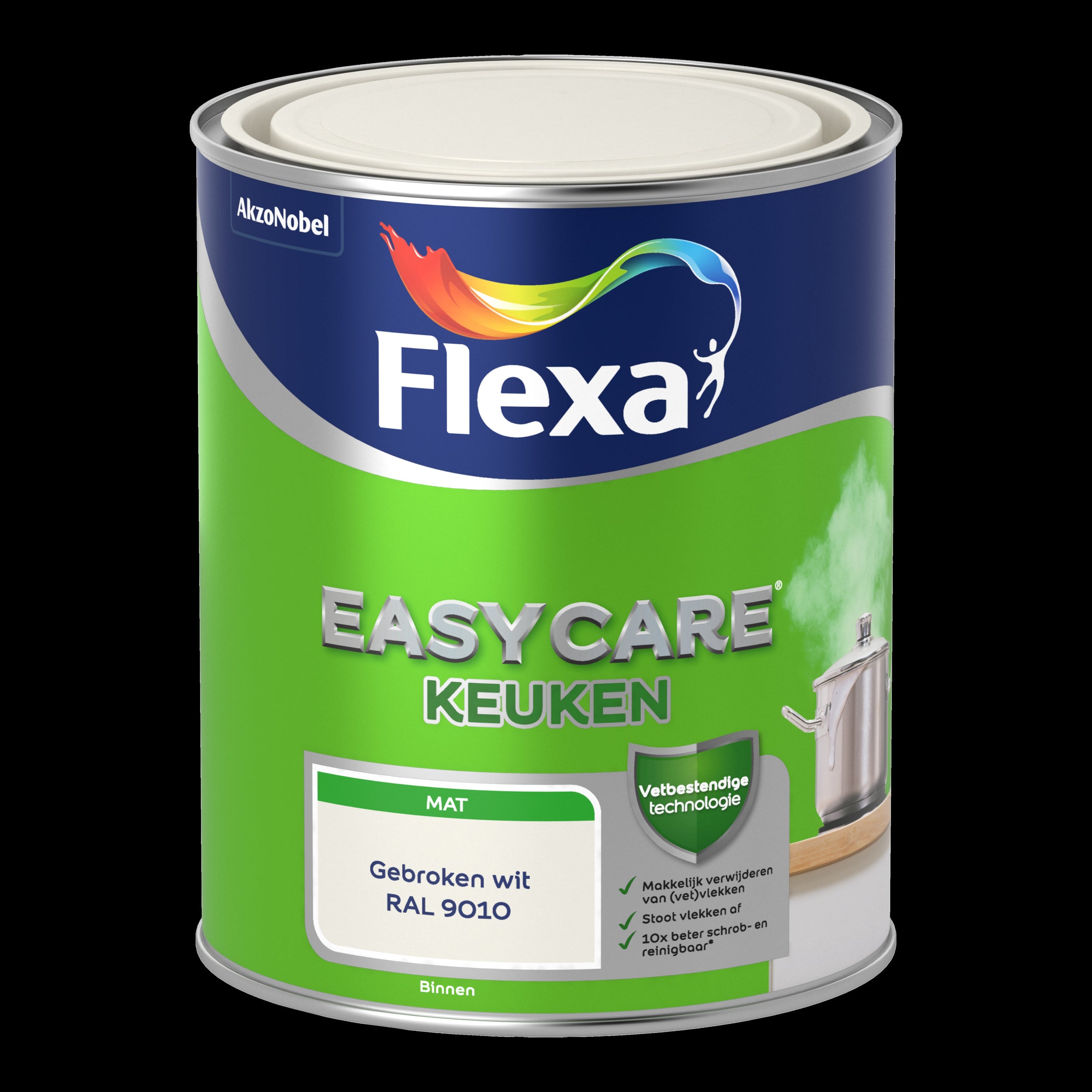 Flexa muurverf Easycare Keuken mat RAL 9010 1L