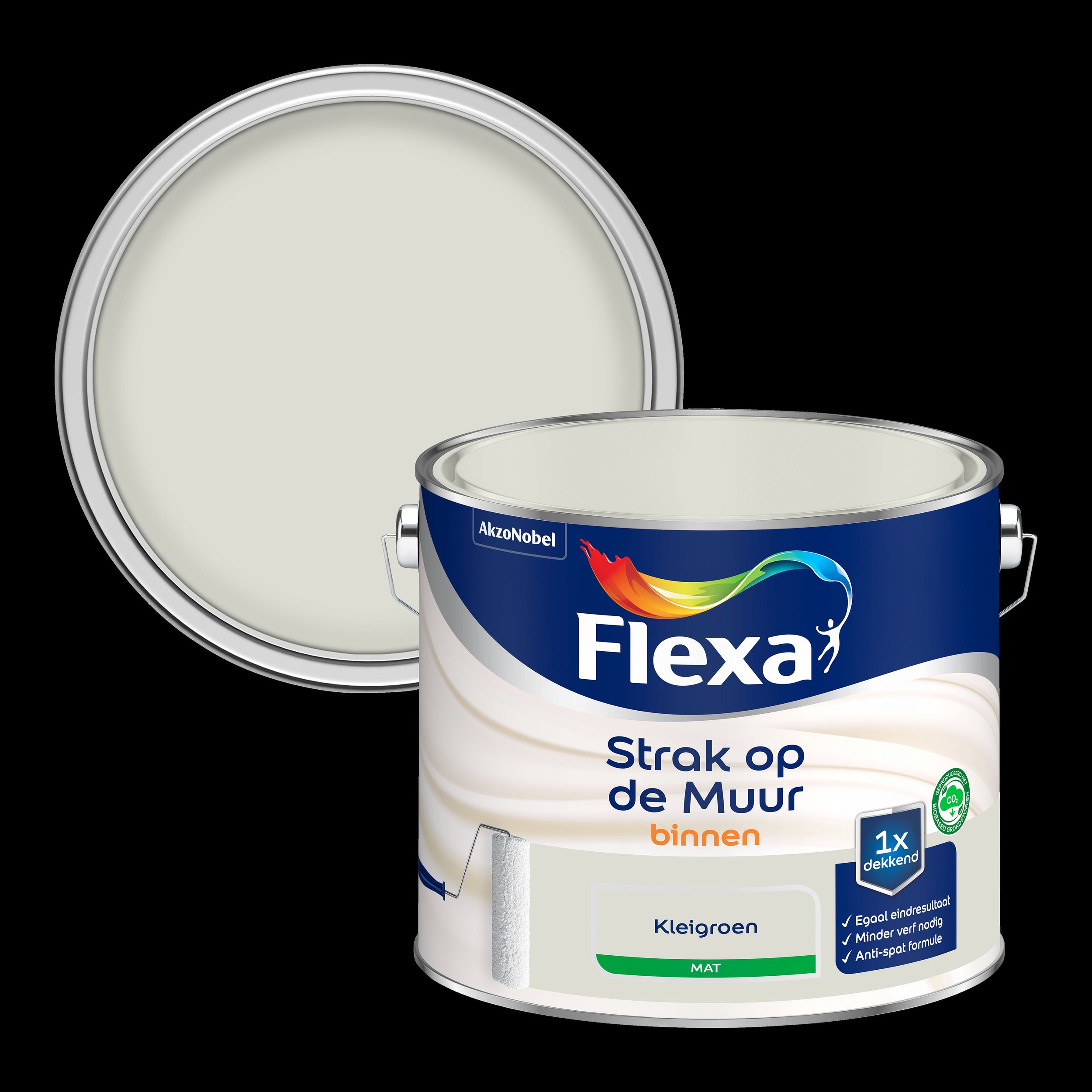 Flexa Strak op de Muur mat kleigroen 2,5L