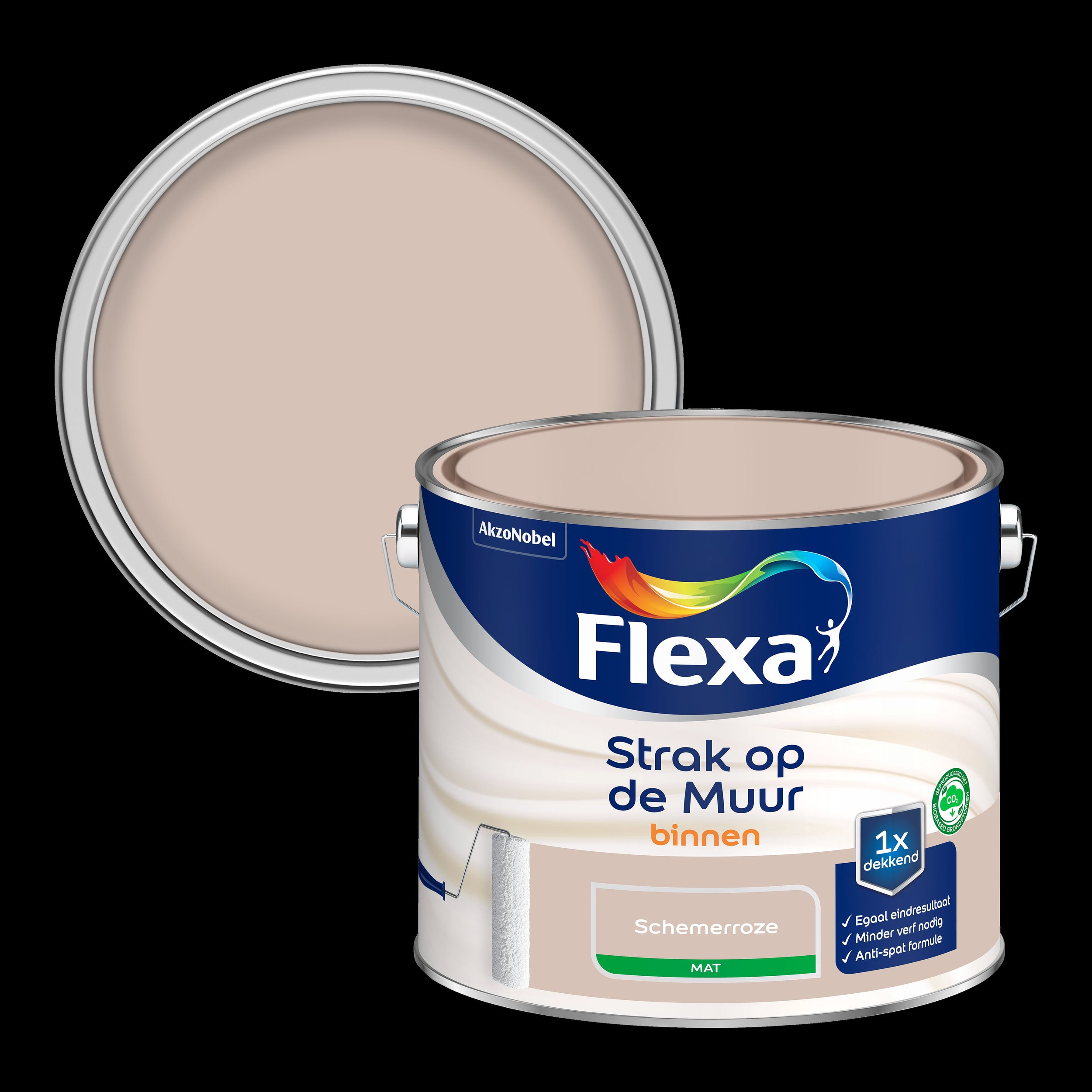 Flexa Strak op de Muur mat schemerroze 2,5L