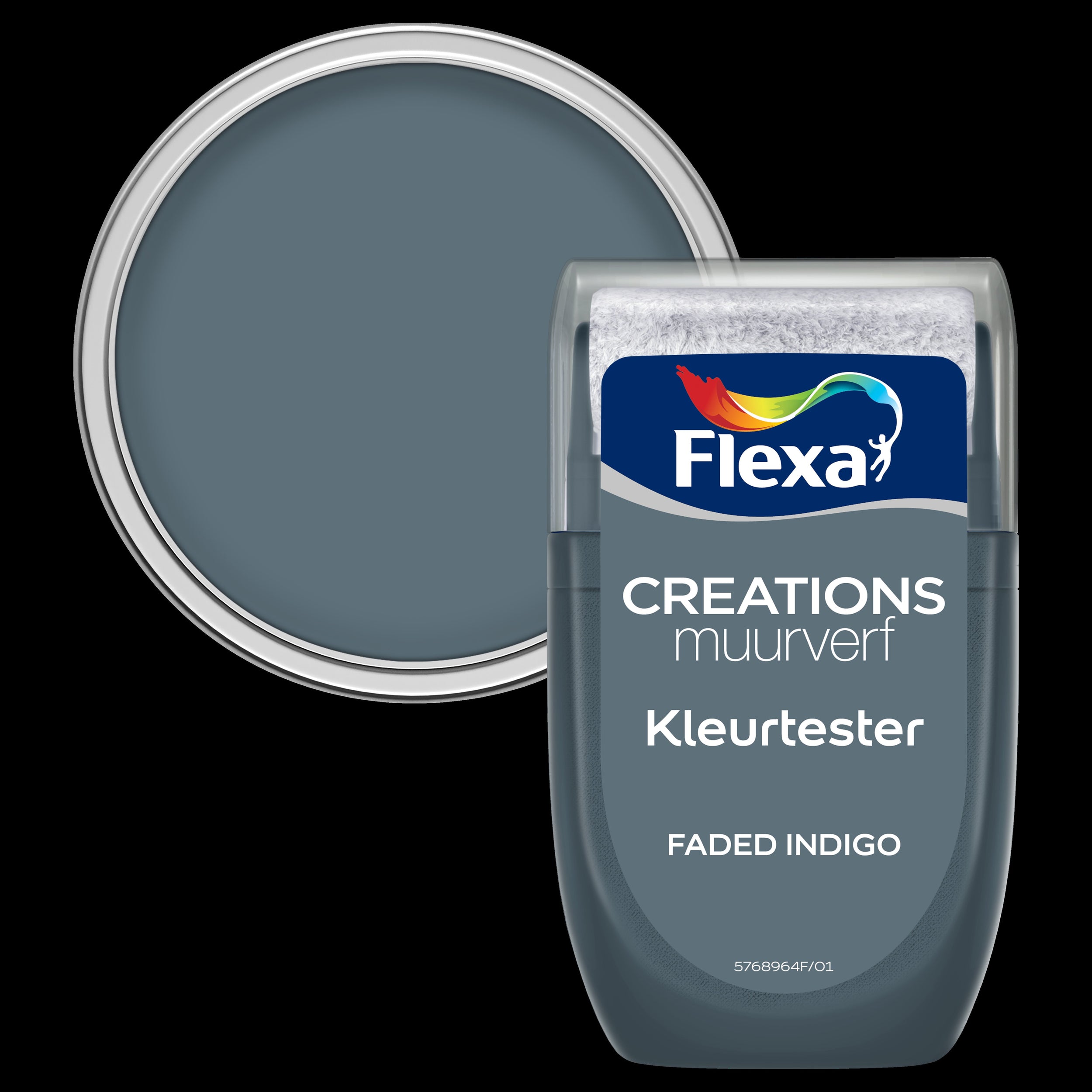 Flexa muurverf tester Creations faded indigo 30ml
