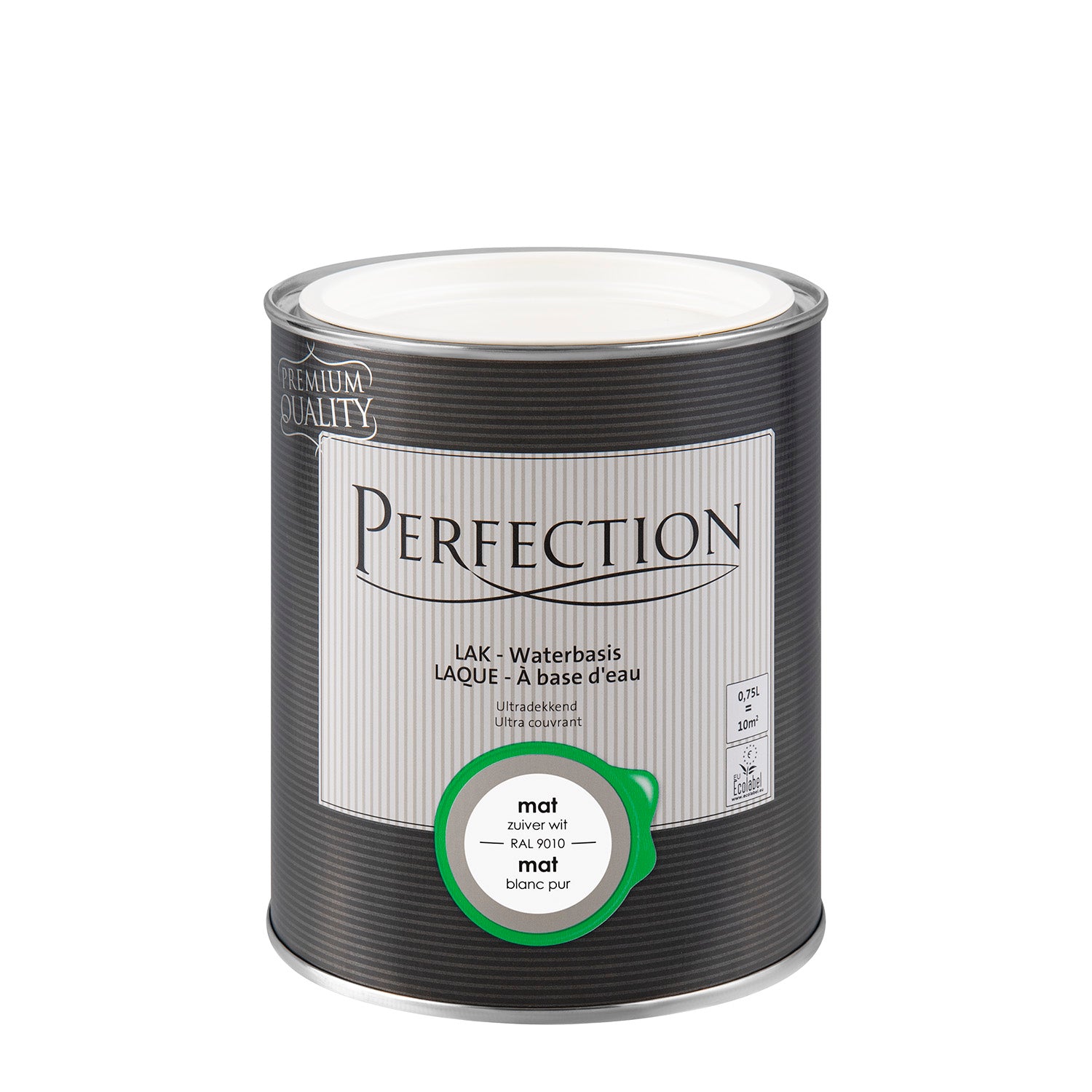 Perfection lak Ultradekkend mat zuiver wit RAL 9010 750ml
