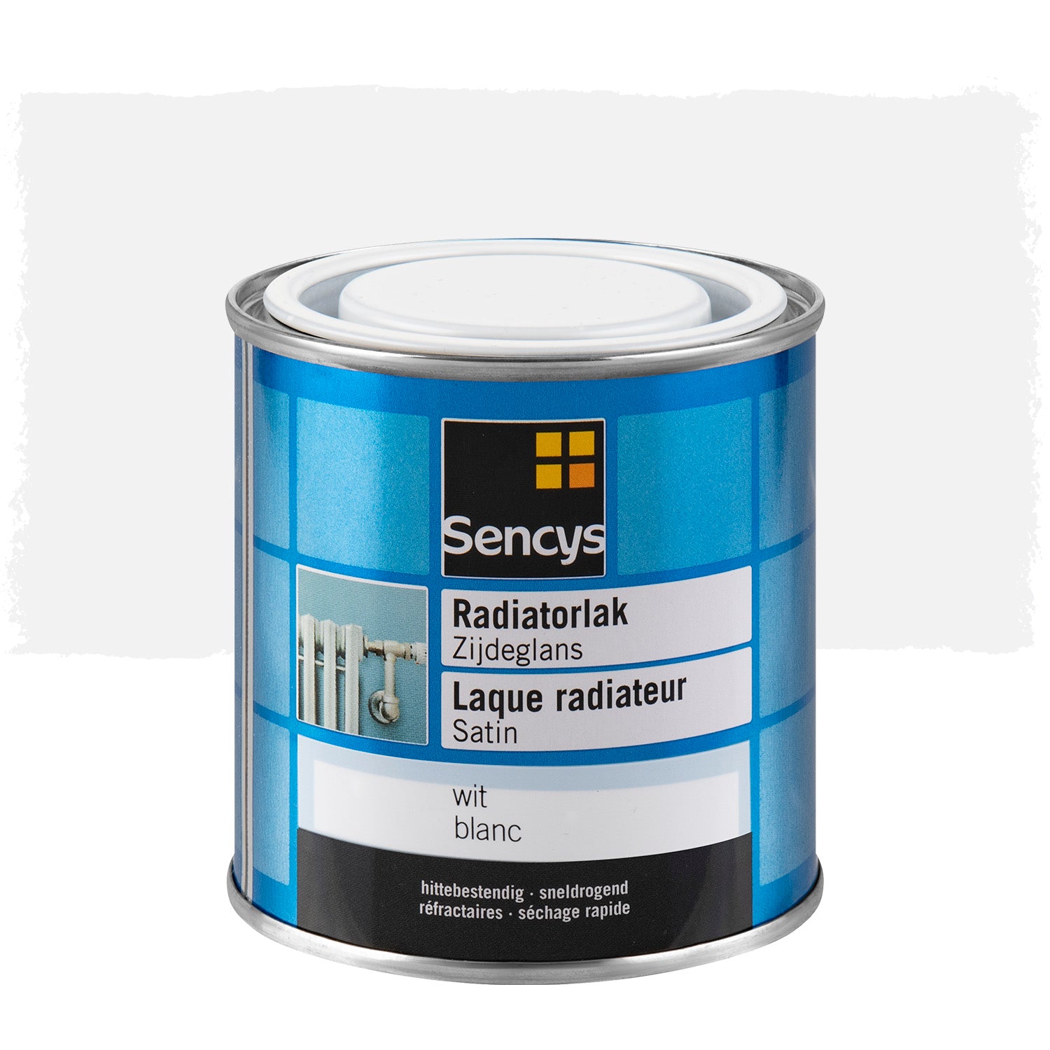 Sencys radiatorlak zijdeglans wit 250ml