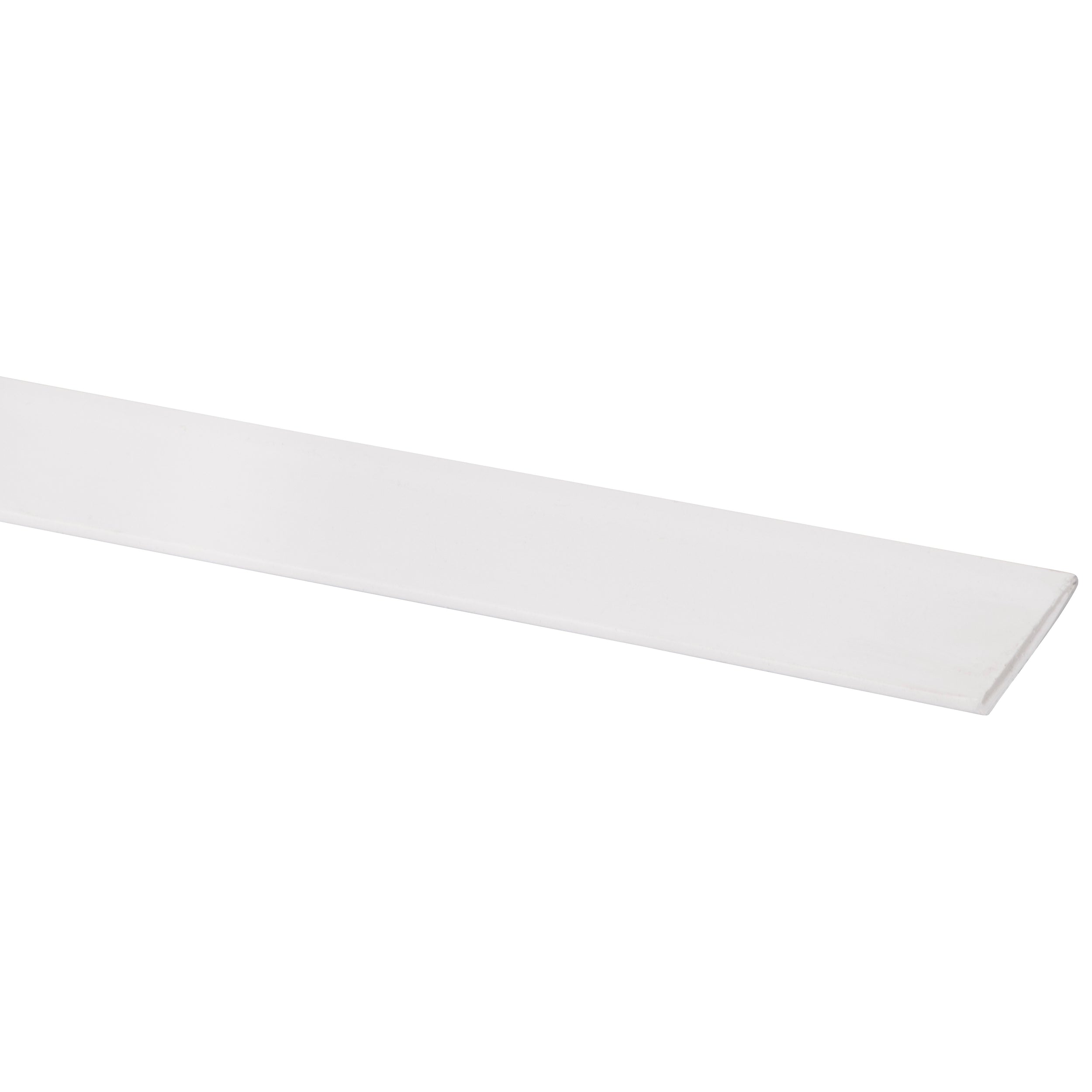 Afdekprofiel kunststof 2x30mm - Wit - 260cm