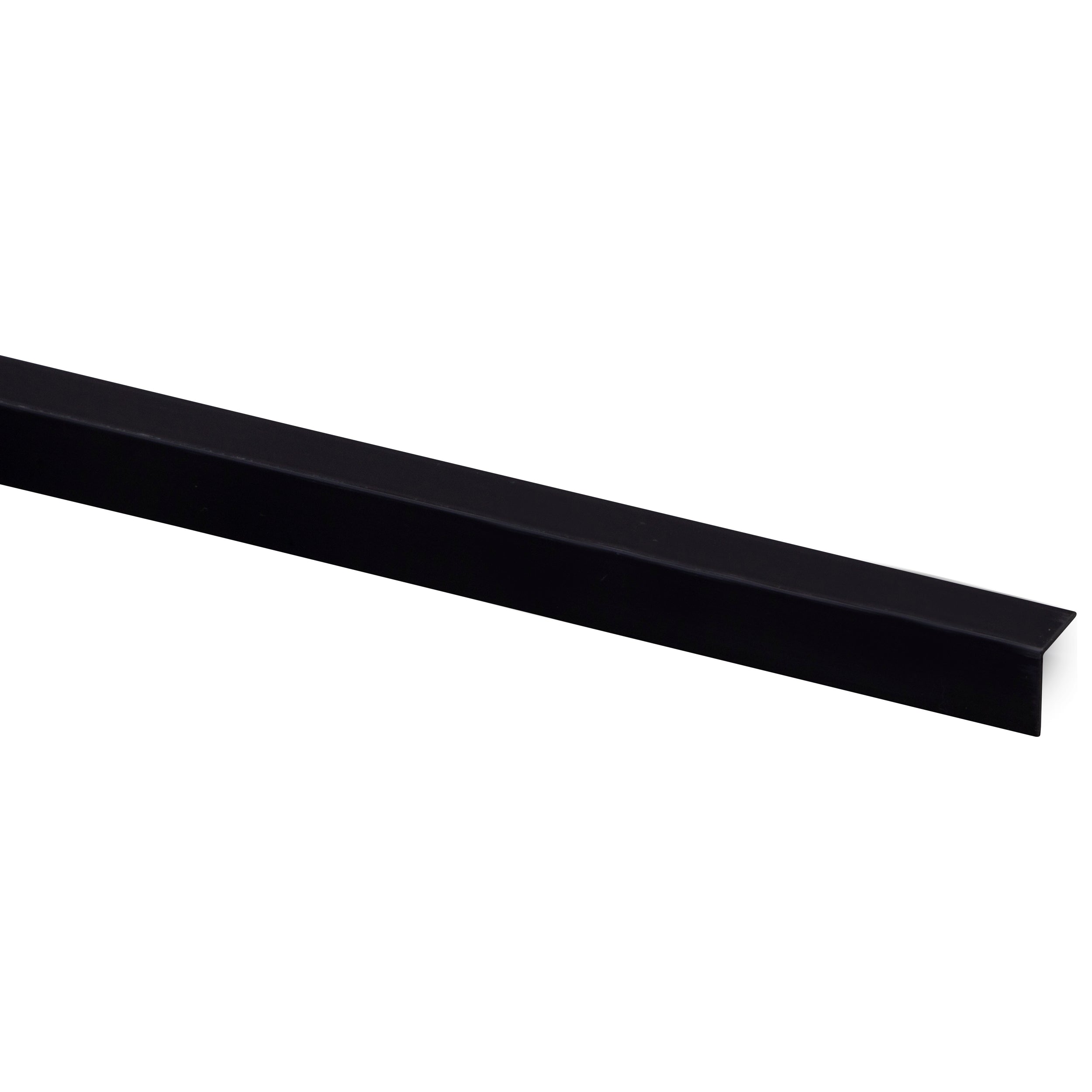 Hoekprofiel kunststof 15x15mm - Zwart - 260cm