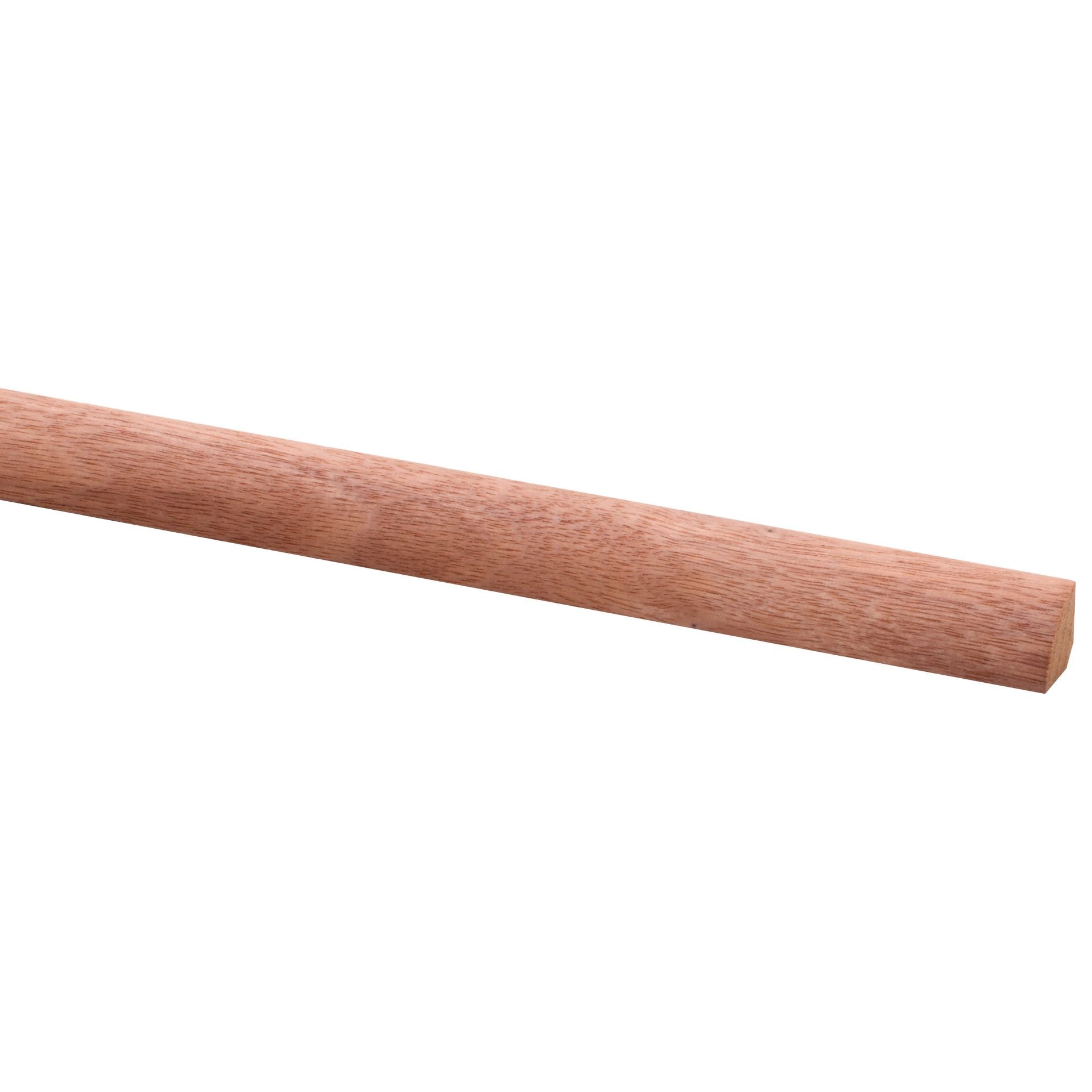 Kwartronde lat hardhout 16x16mm 270cm