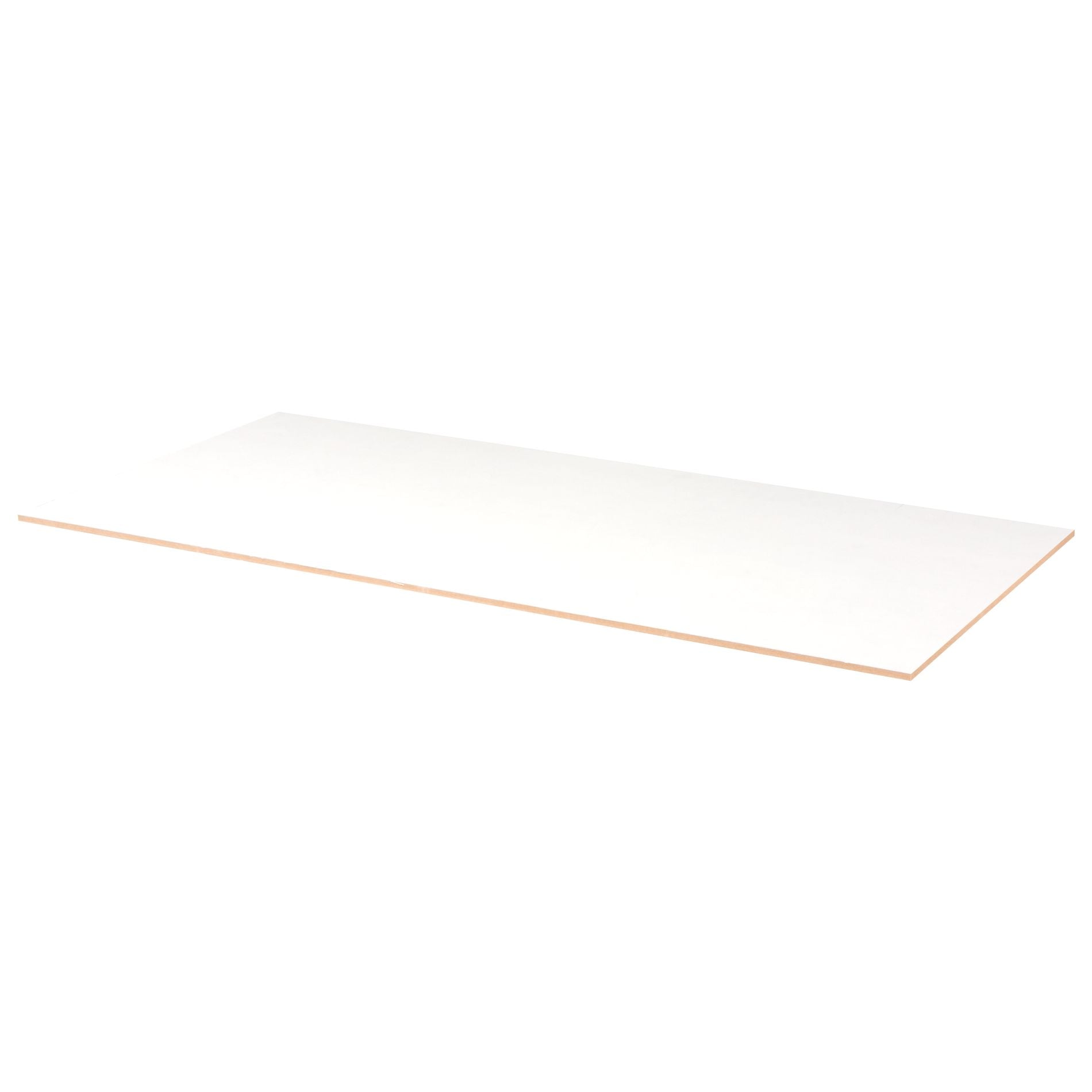 MDF-plaat lakdraagfolie 2-zijdig wit 122x61cm 9mm