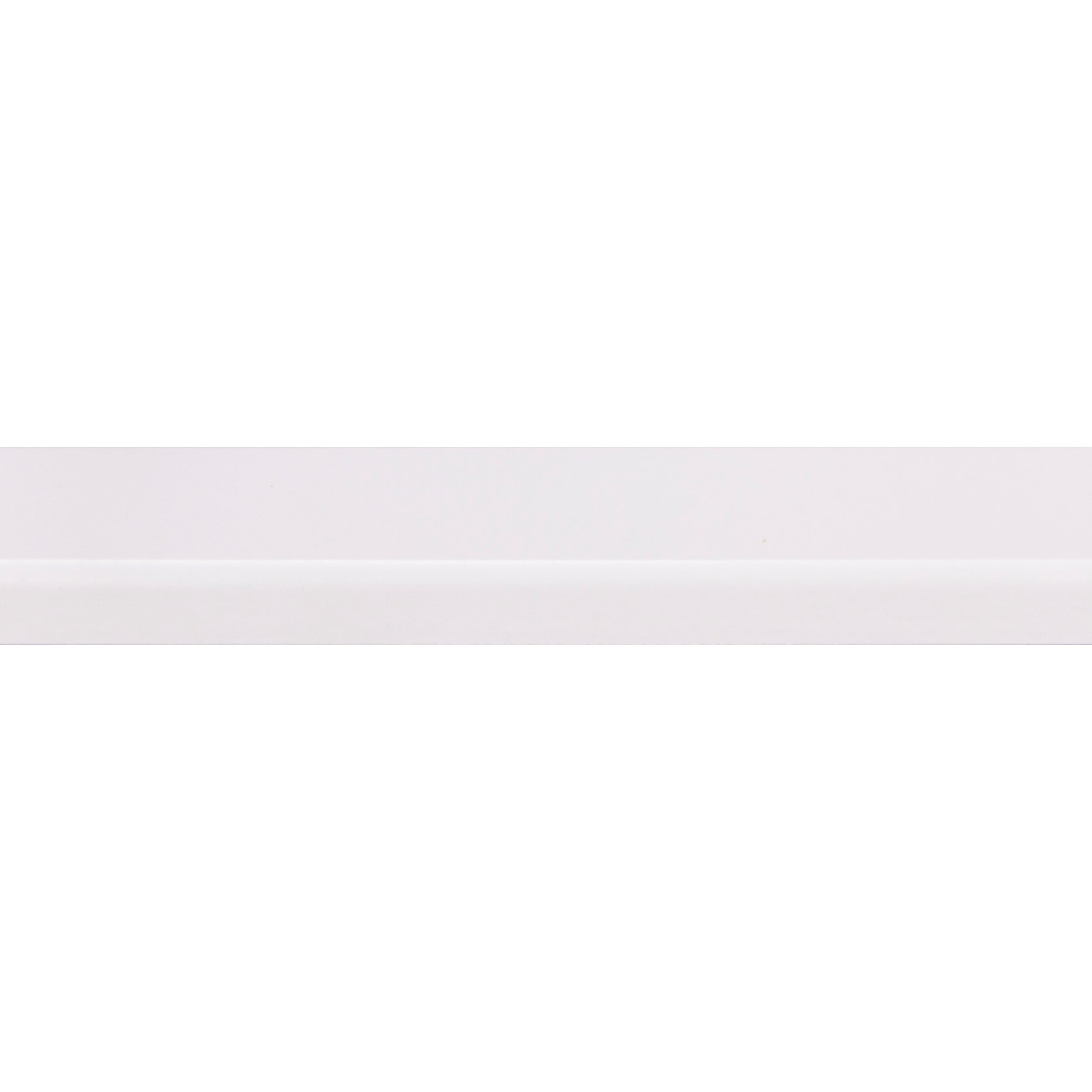 Koplat schuin MDF folie wit 12x45mm 260cm
