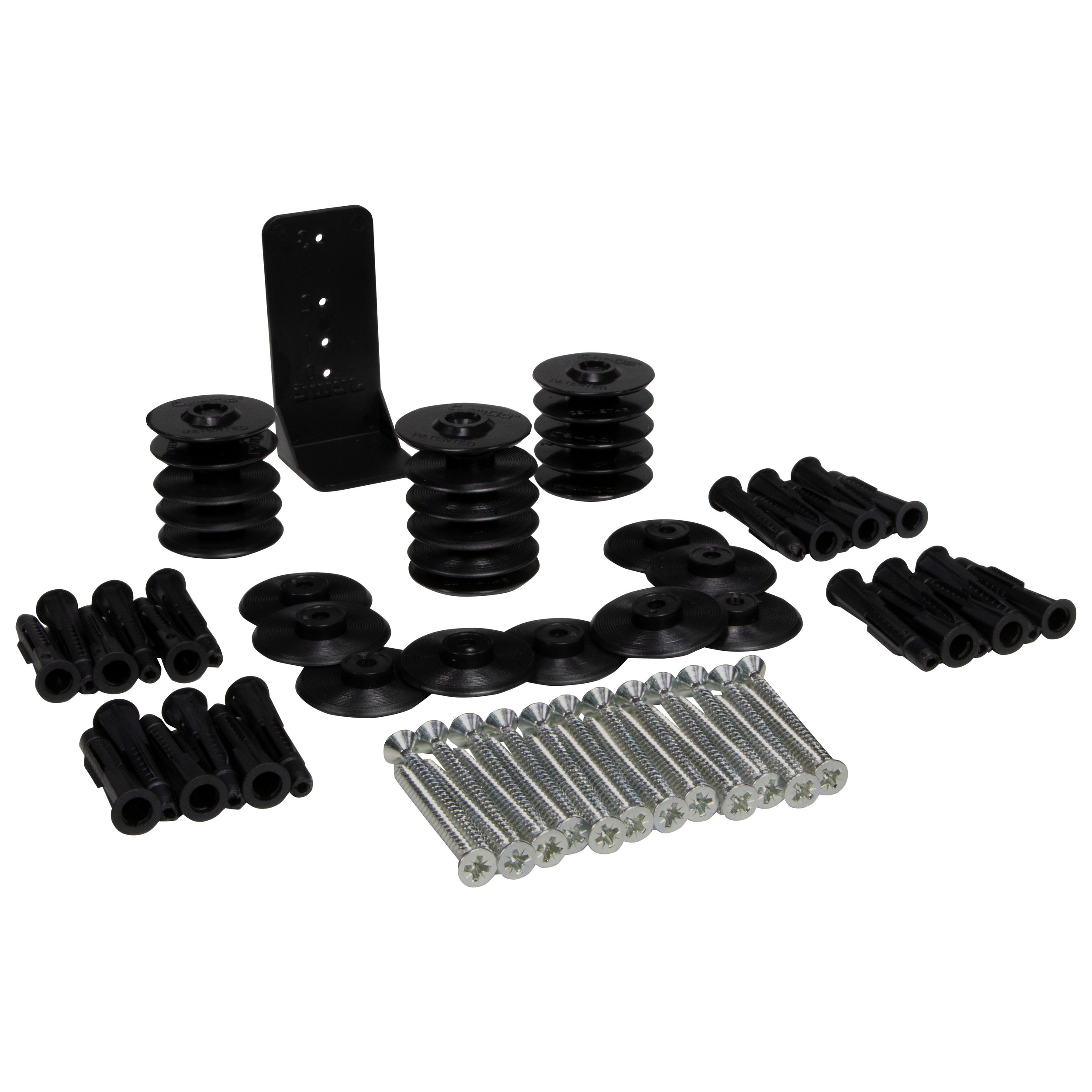 CanDo plintclips zwart 25 stuks