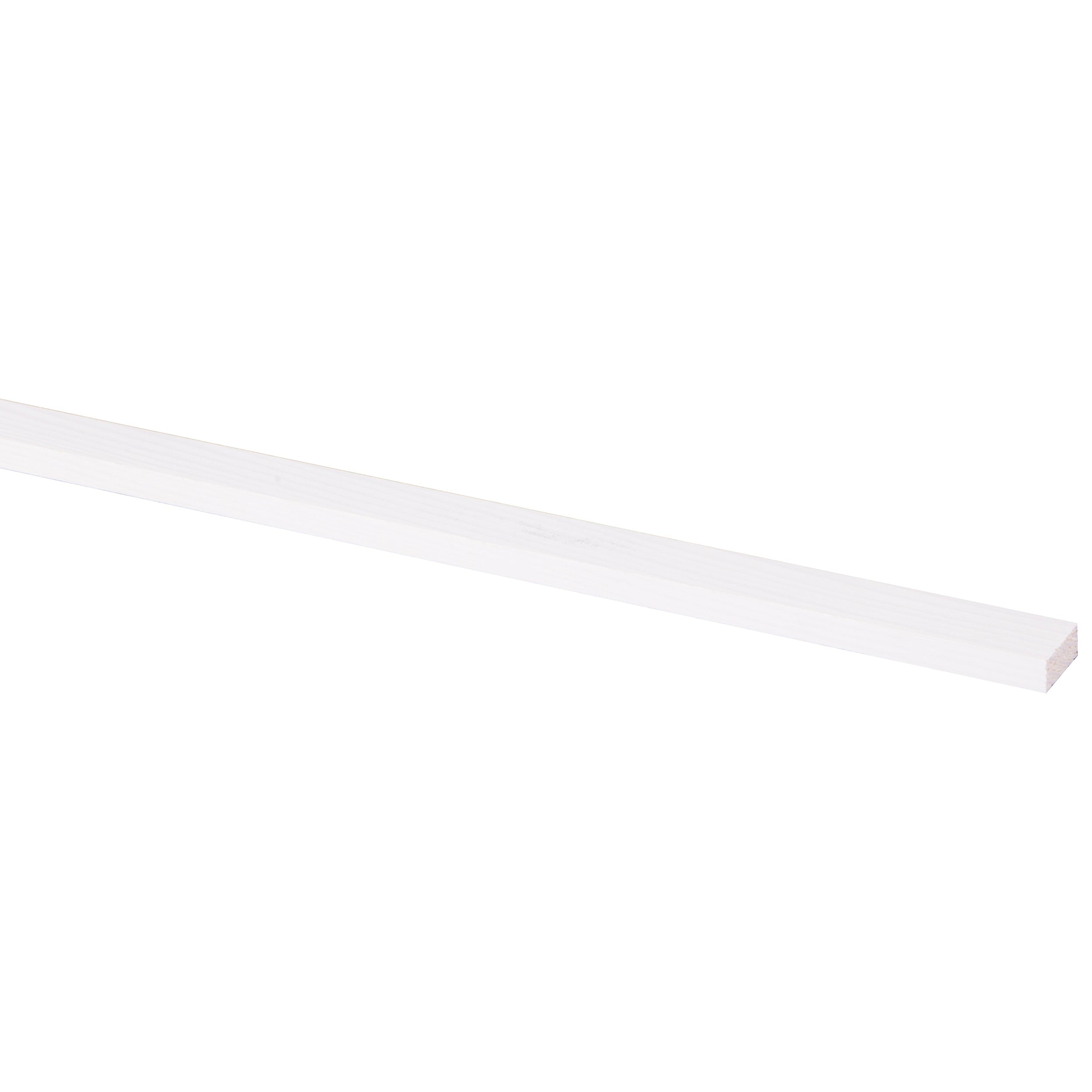 Schaaflat grenen gegrond wit 9x21mm 270cm