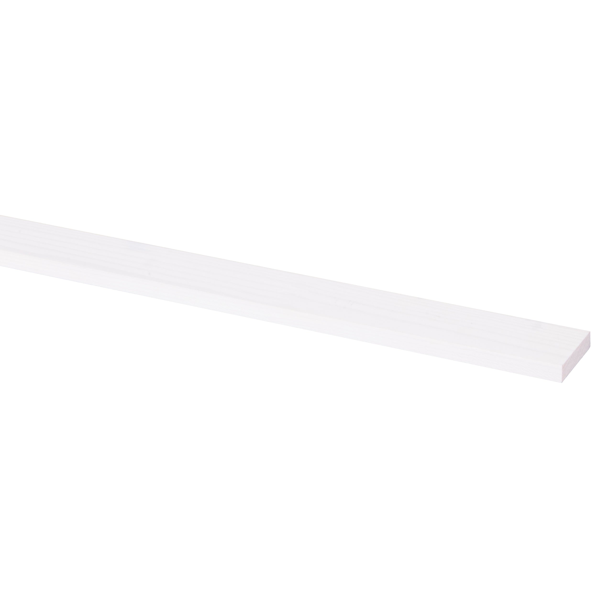 Schaaflat grenen gegrond wit 9x35mm 270cm