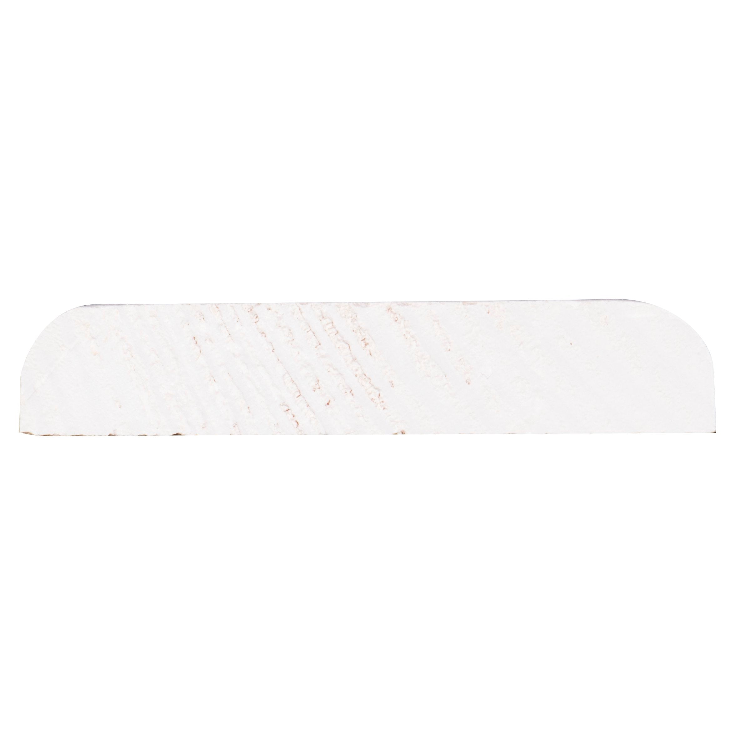 Afdeklijst grenen gegrond wit 8x41mm 270cm