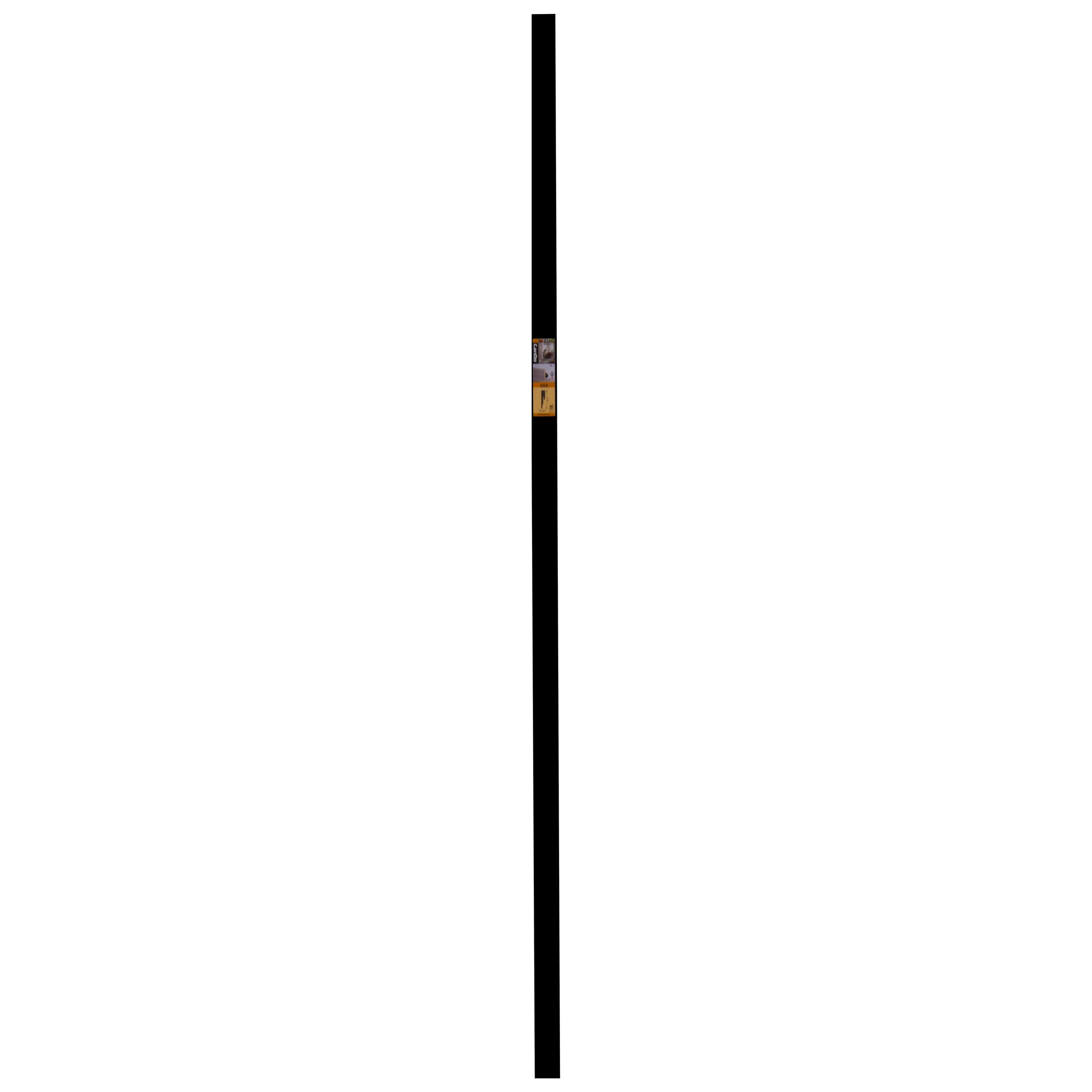 CanDo hoge plint Blok - Zwart - 240cm - 12x58mm