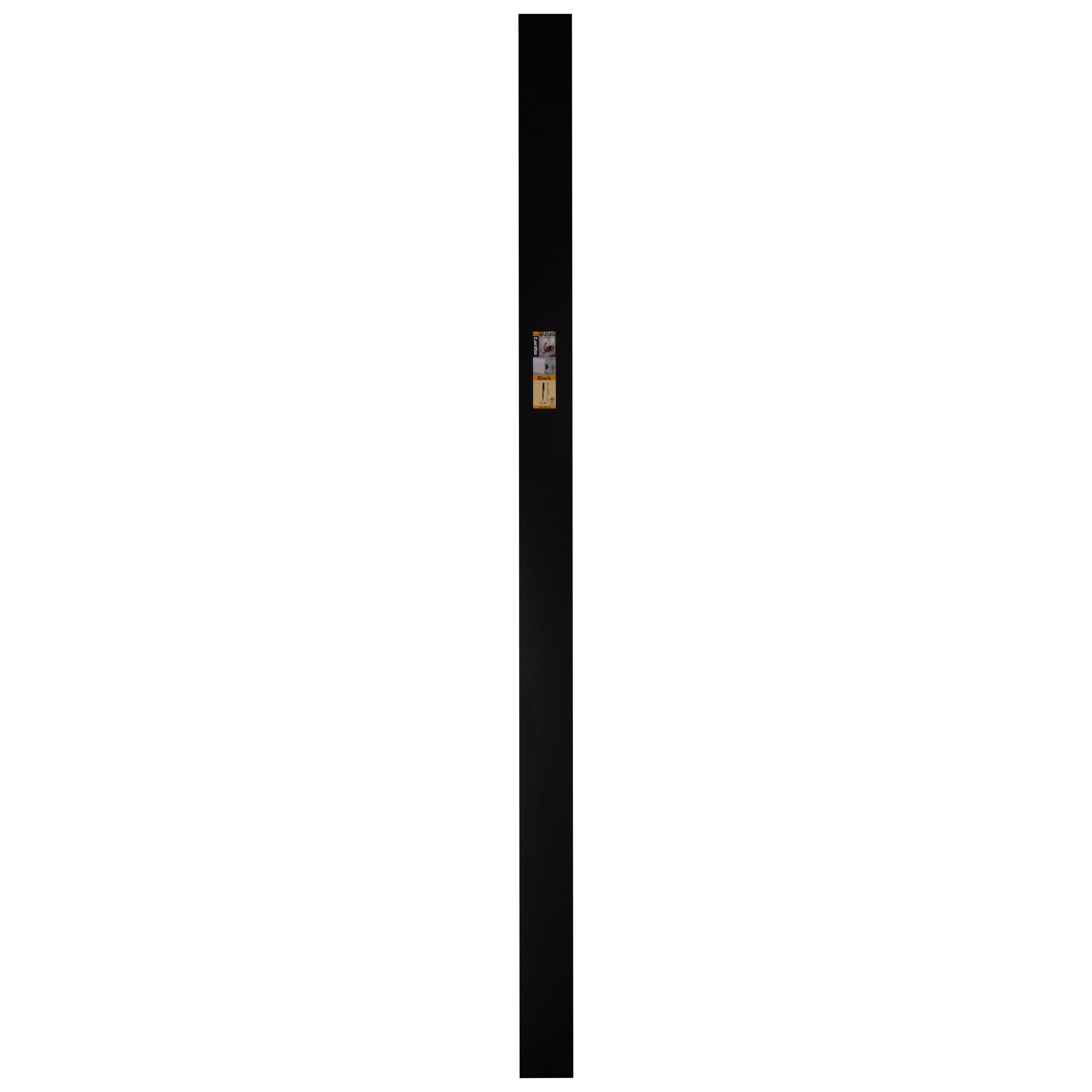 CanDo hoge plint Blok- Zwart - 240cm - 12x120mm