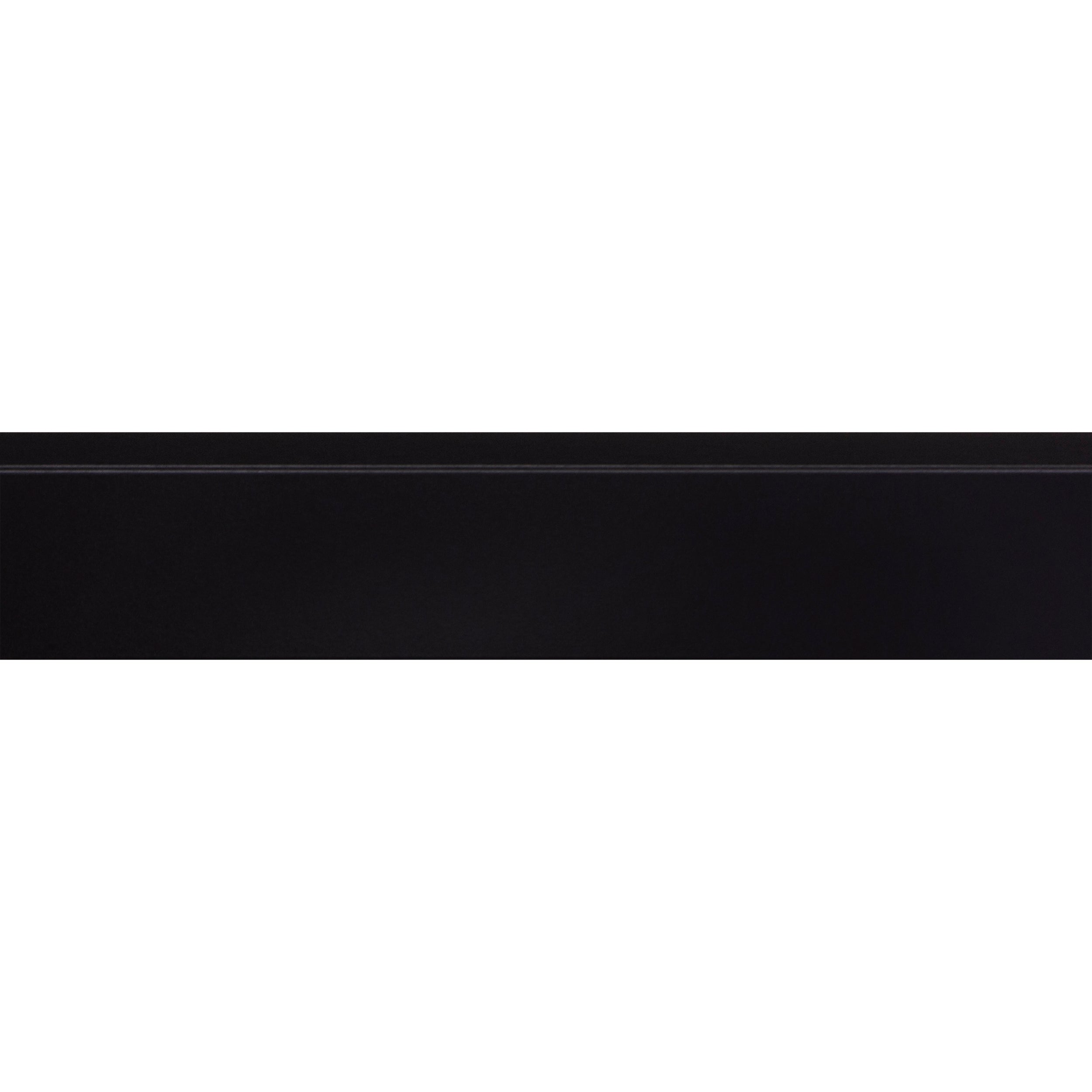 CanDo hoge plint Blok - Zwart - 240cm - 18x58mm