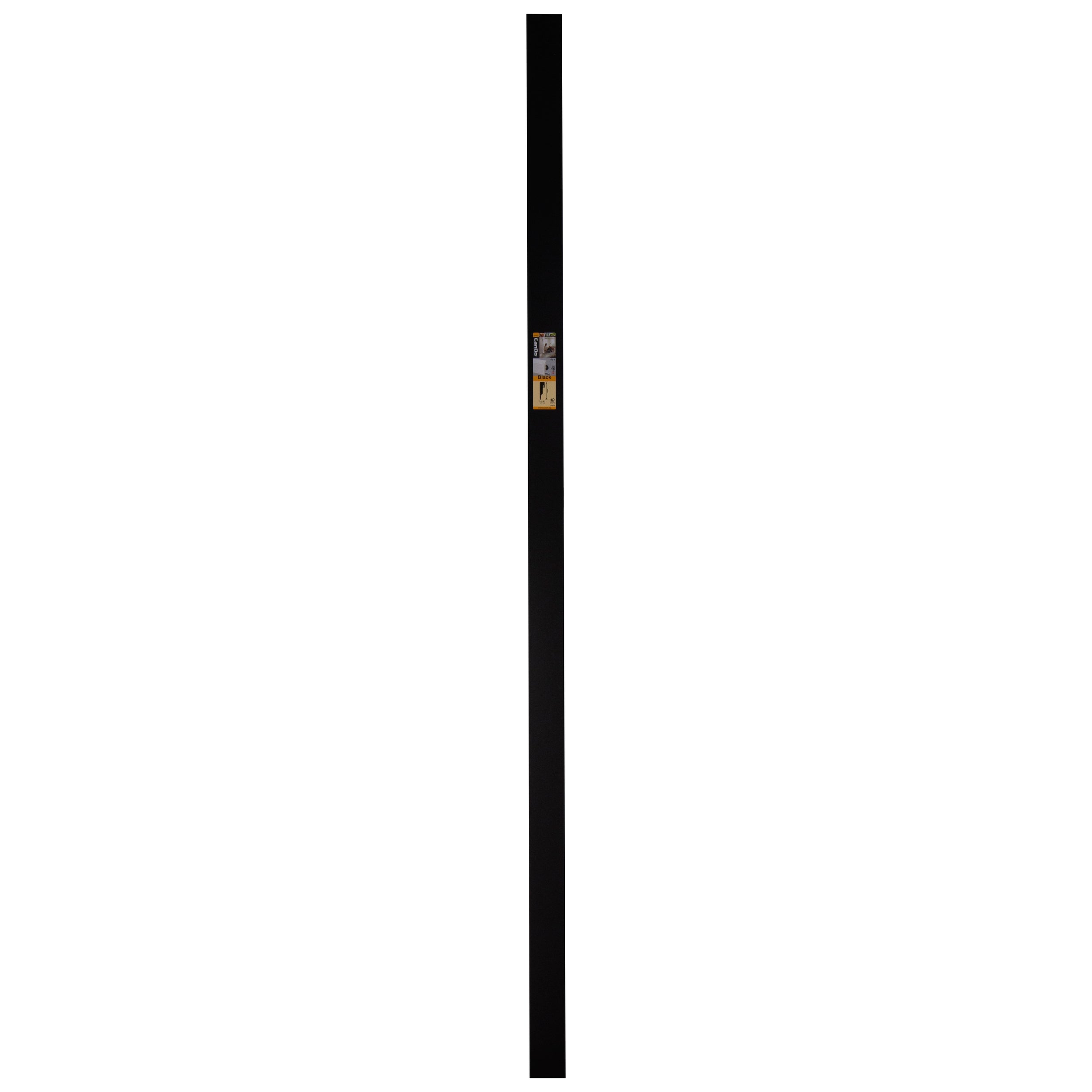 CanDo hoge plint Blok - Zwart - 240cm - 18x80mm