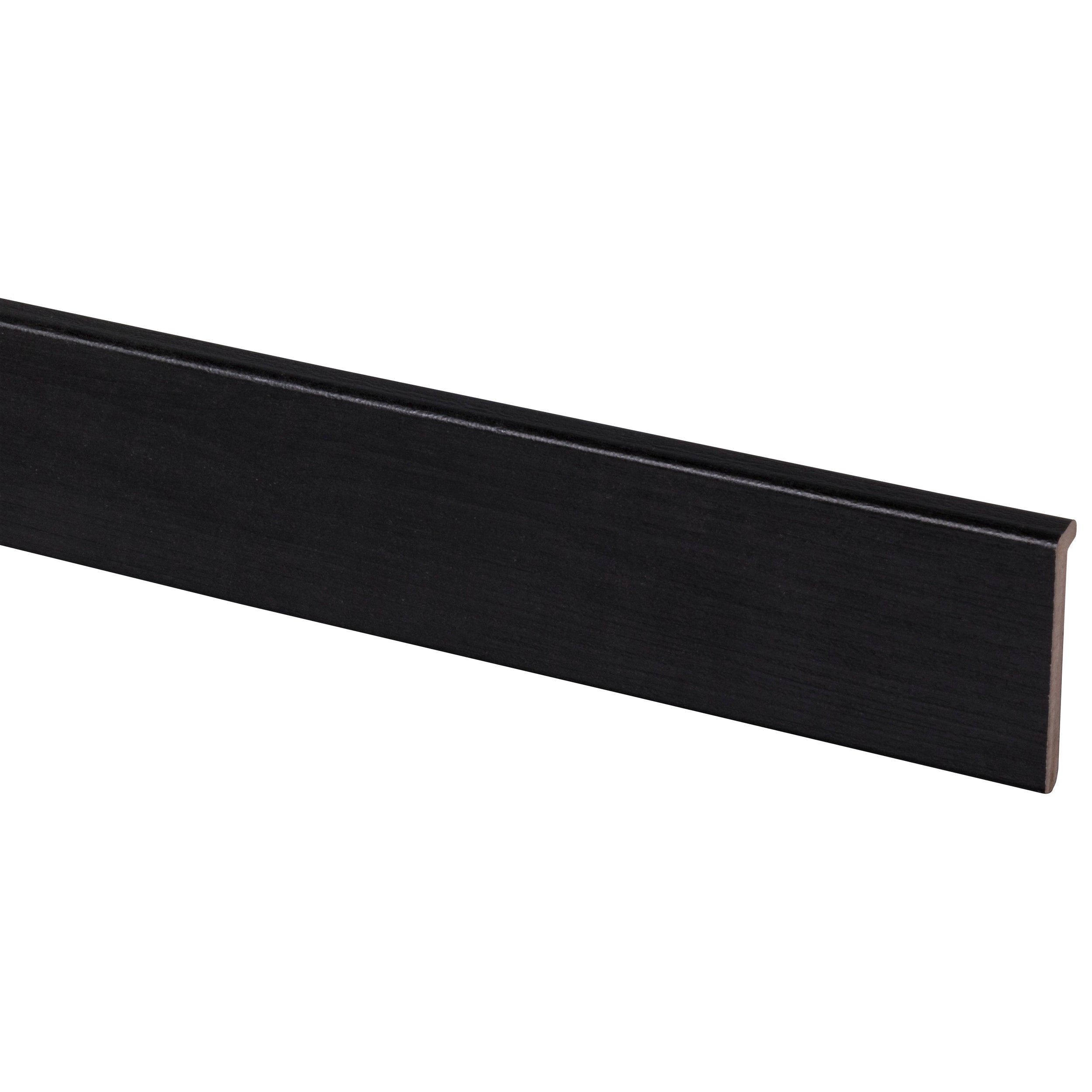 Open trapprofiel - Zwart eiken - 130x5,6cm