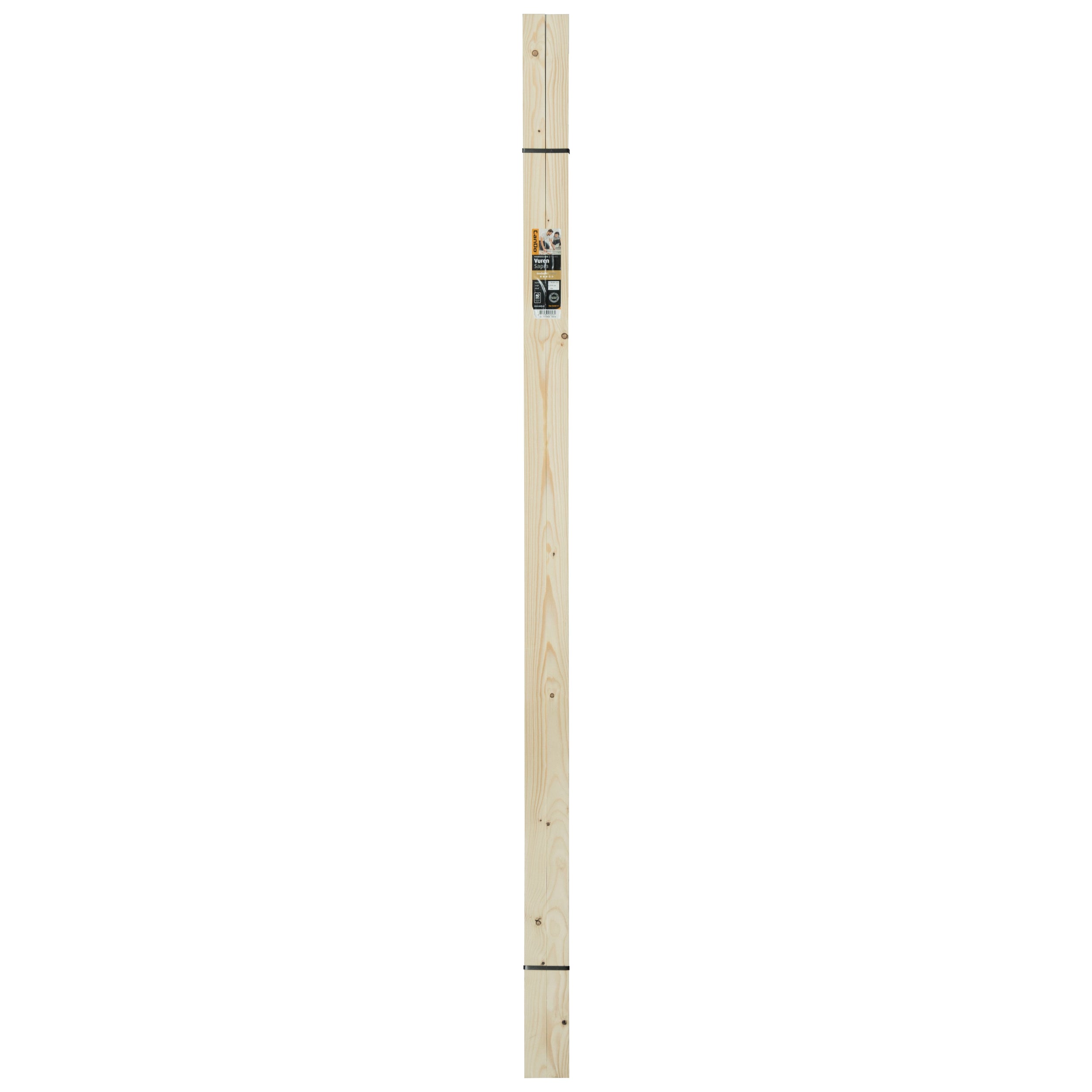 CanDo schaaflat voordeelpak vuren 18x44mm 210cm 10 stuks