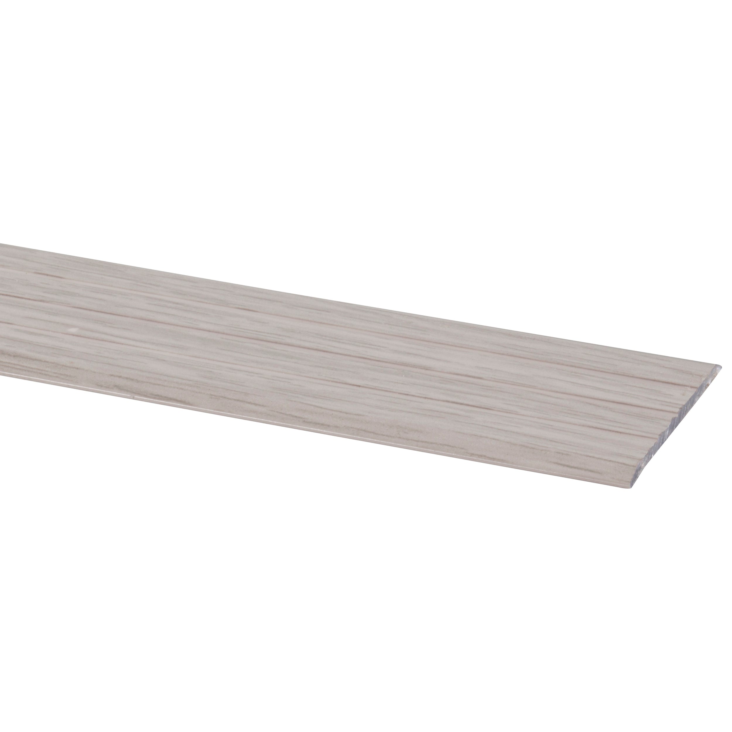 Overgangsprofiel gelijkvloers grijs eik zelfklevend 35x950mm