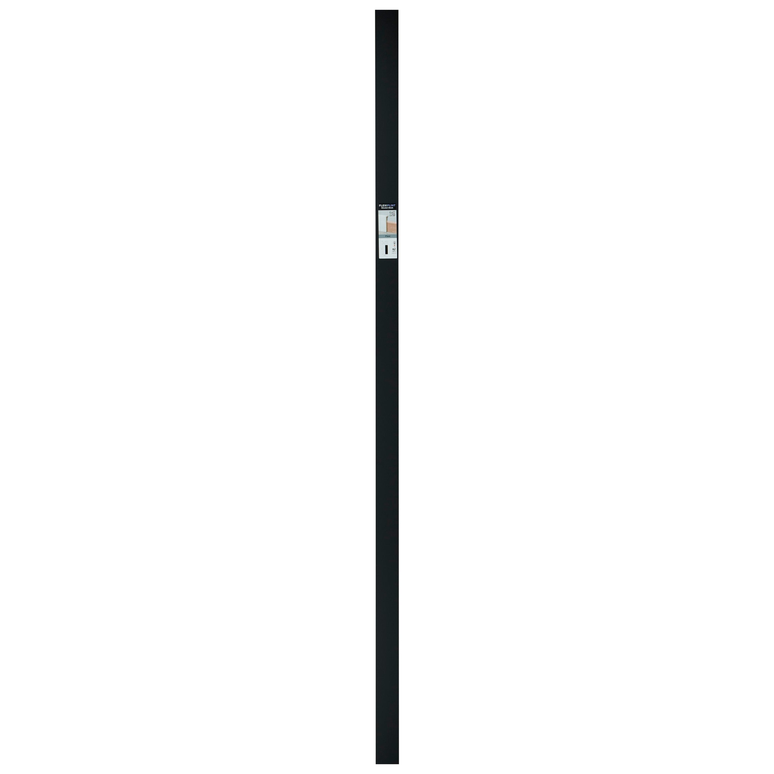 Hoge plint - Flexiplint - Zwart - 240cm - 20x65mm