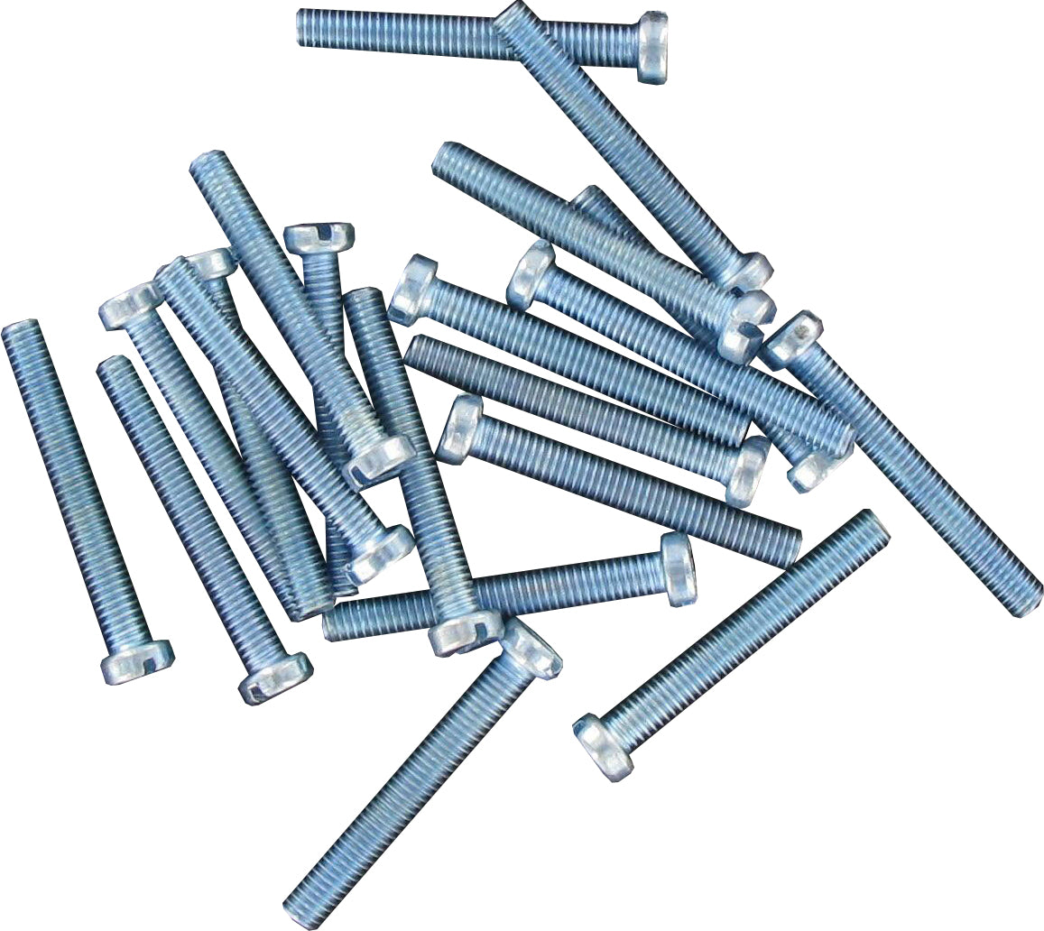Kopp metaalschroeven + bolkop M4x30mm voor centraaldoos 20 stuks