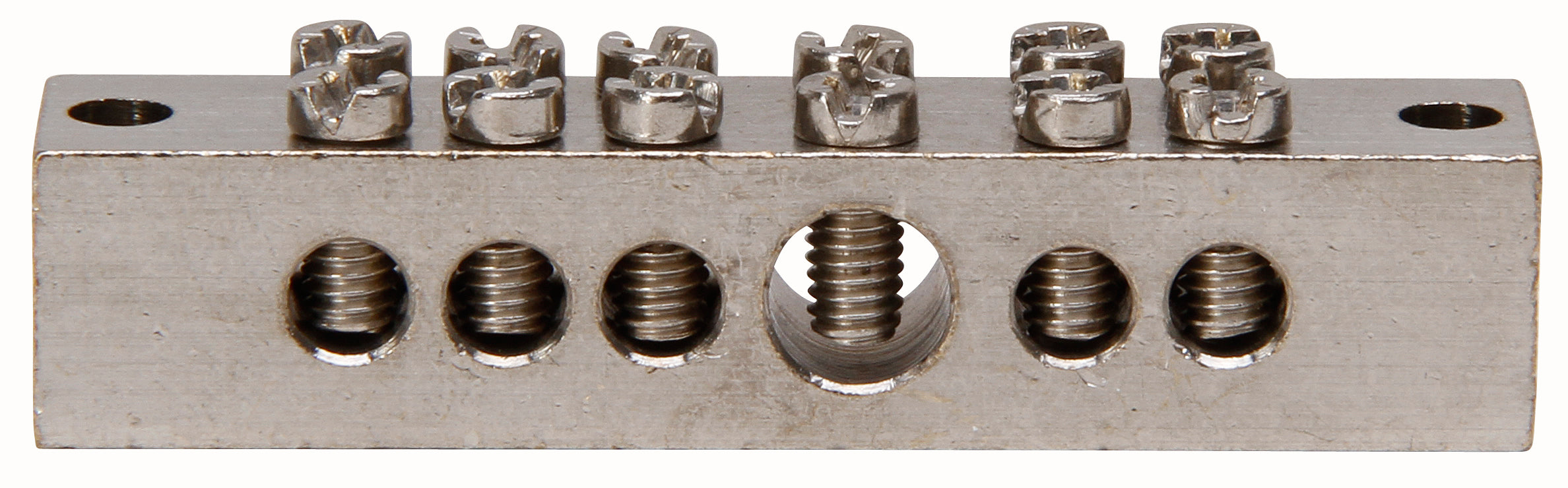 Kopp aardblok voor badkamer 1x25mm²+5x6mm²