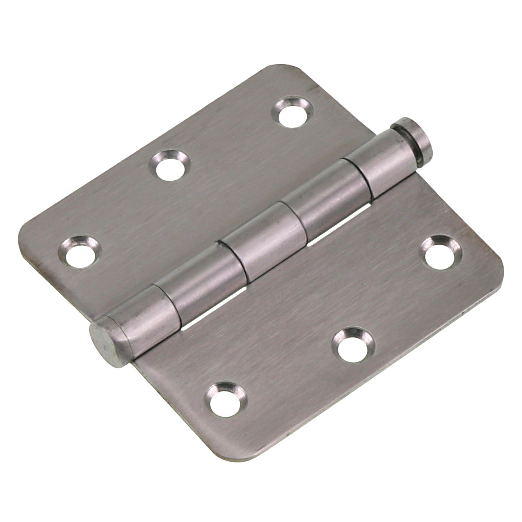 Starx scharnier vierkant met losse pen ronde hoeken 76x76mm RVS