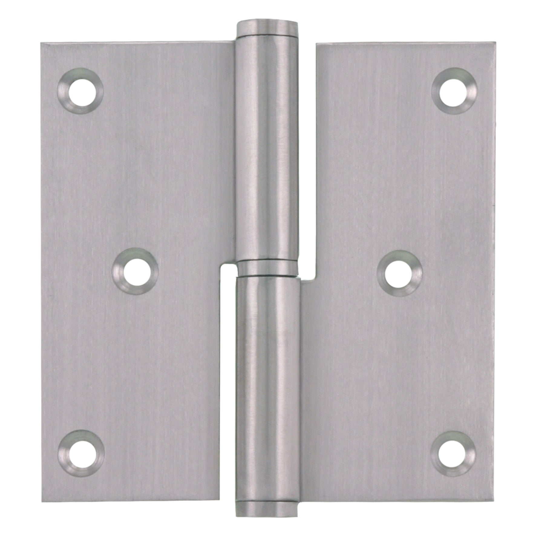 Starx kogelpaumelle - din rechts - met messing pen - 89 x 89 mm - RVS