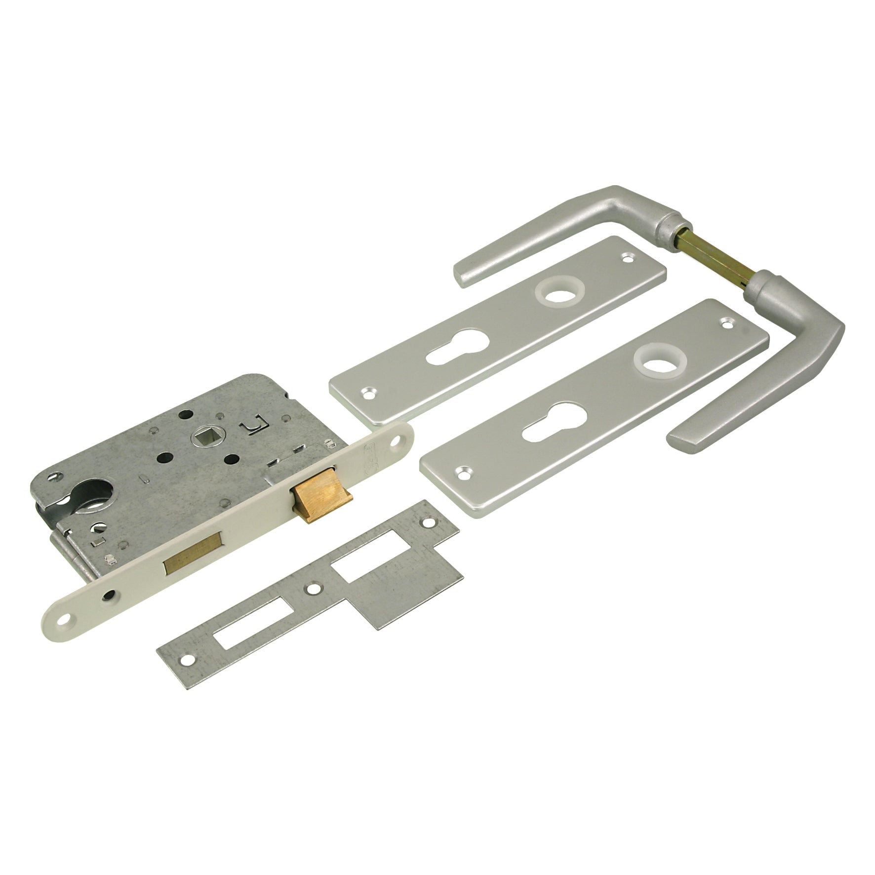 Sx cil-slot/beslag pc55 wit/alu