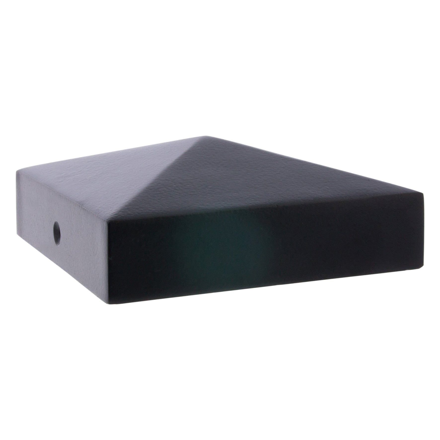 Sx paalkapje 9x9cm vlak met punt zw