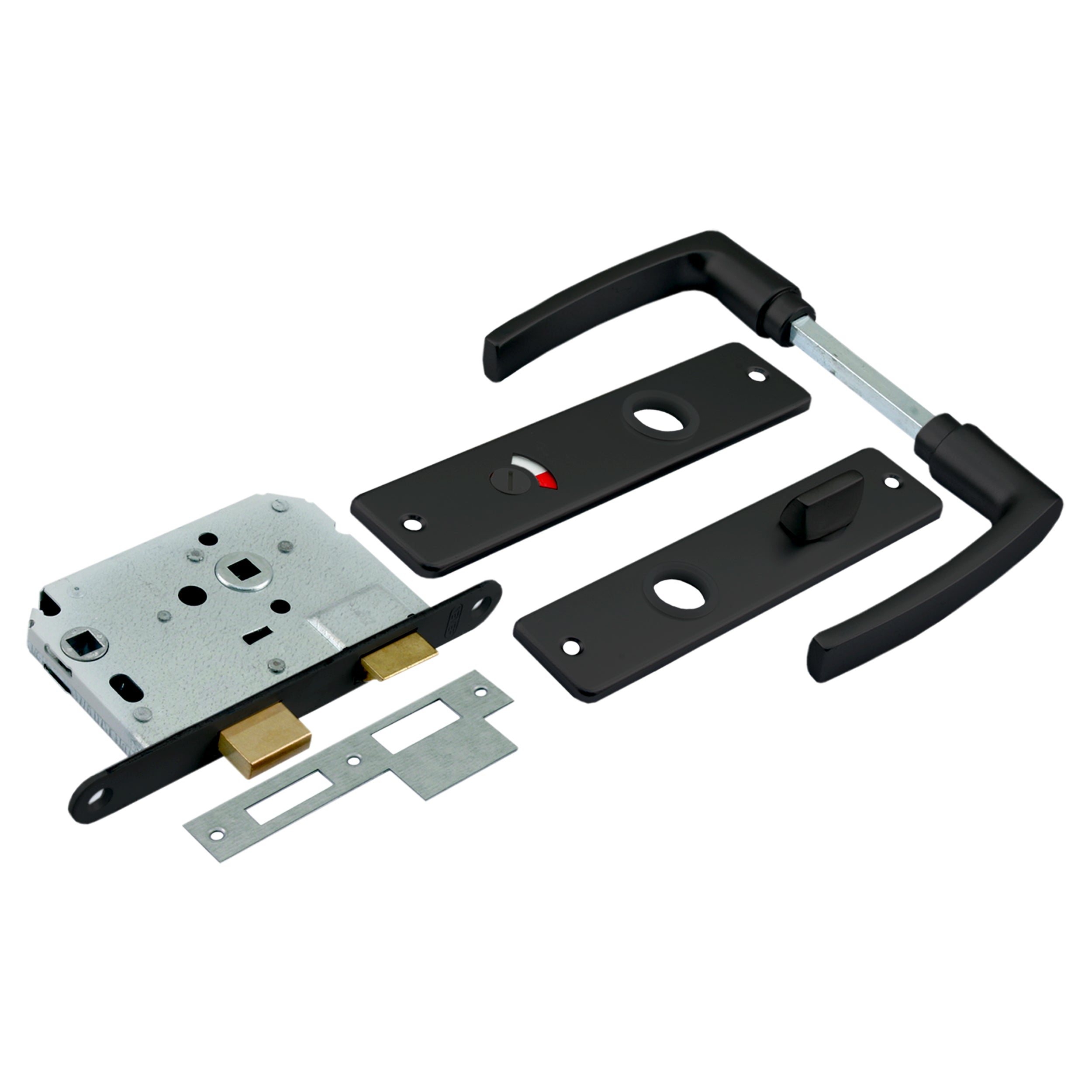 Sx wc-slot/beslag zwart