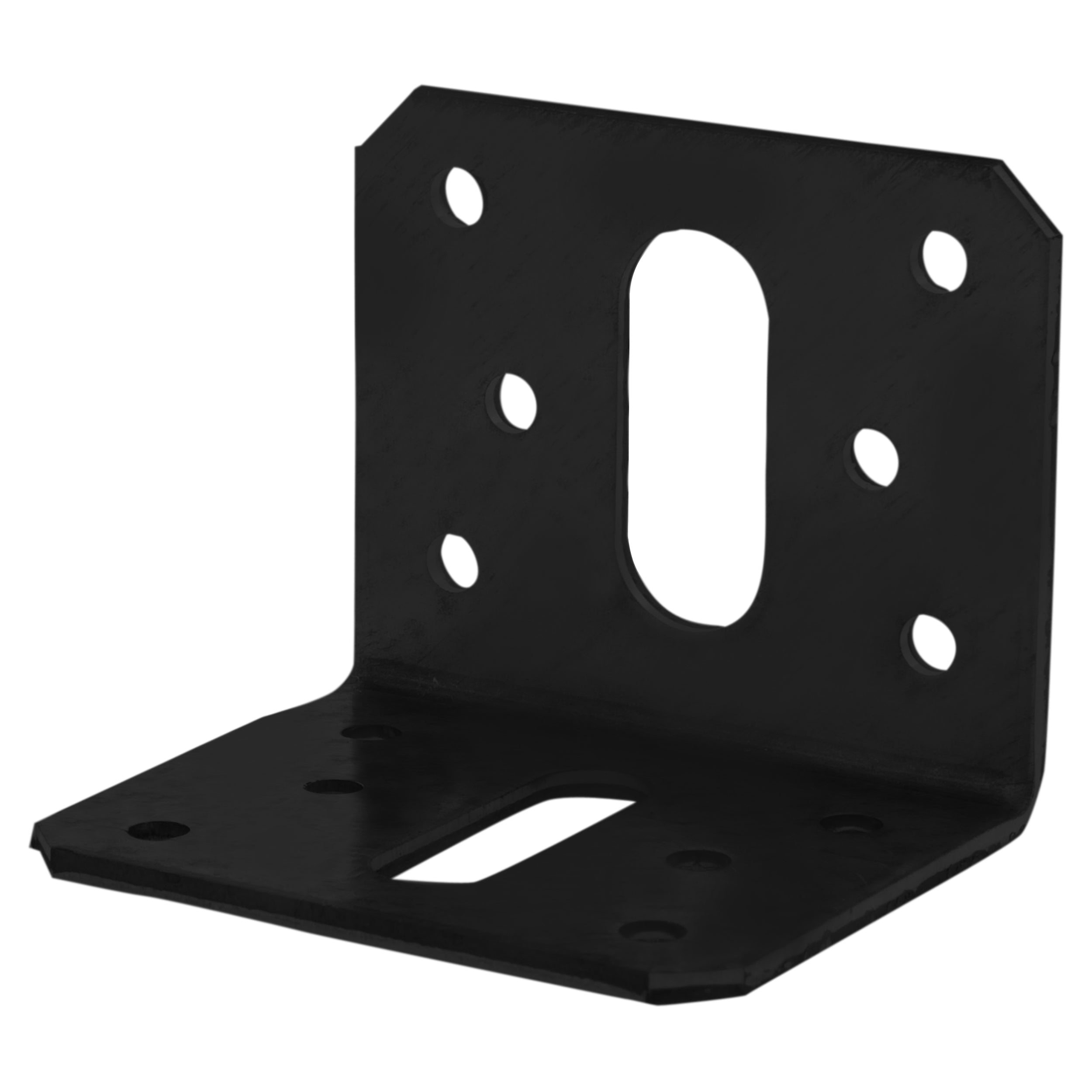 Hoekanker vlak 50x50x58x2.5 zwart