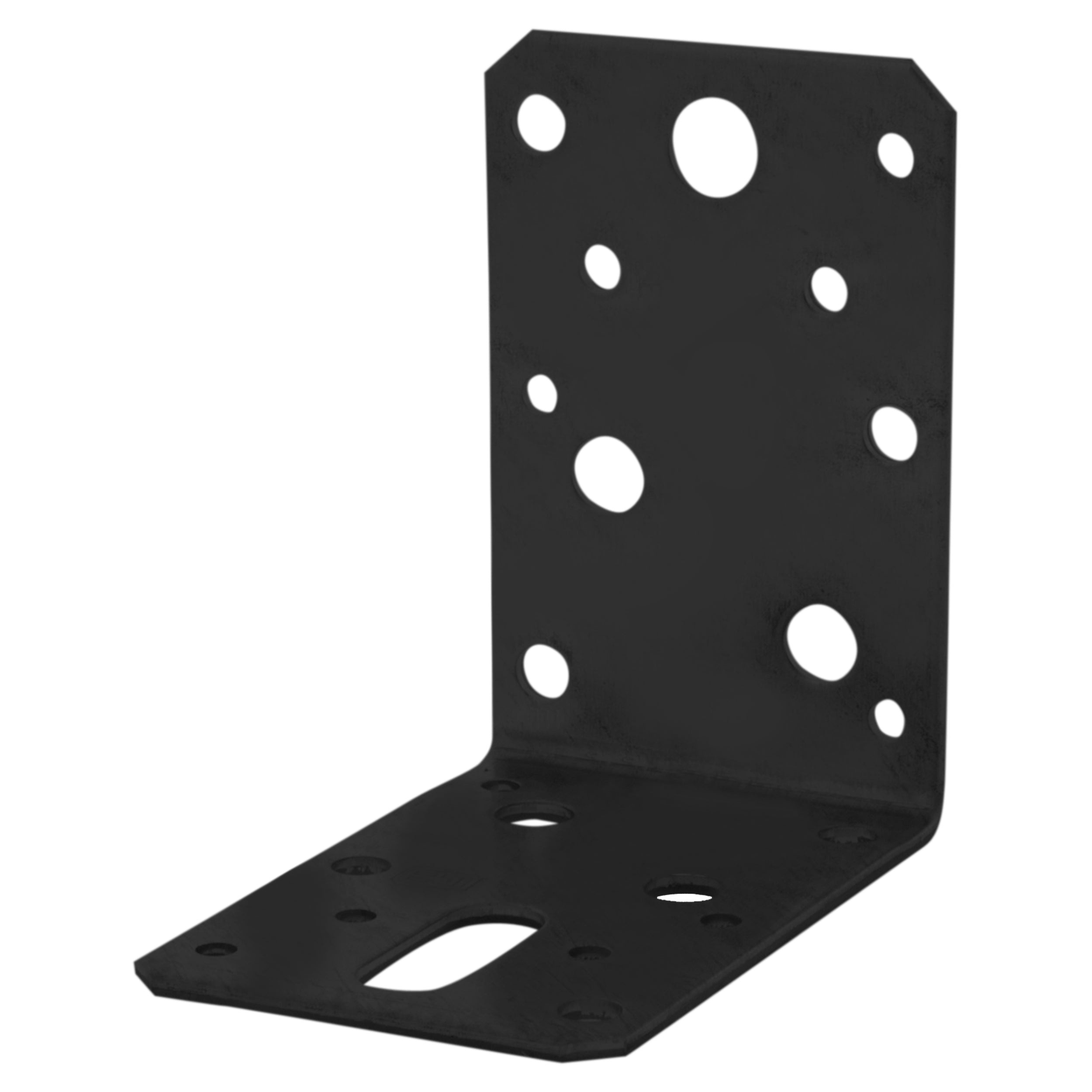 Hoekanker vlak 90x90x60x2.5 zwart