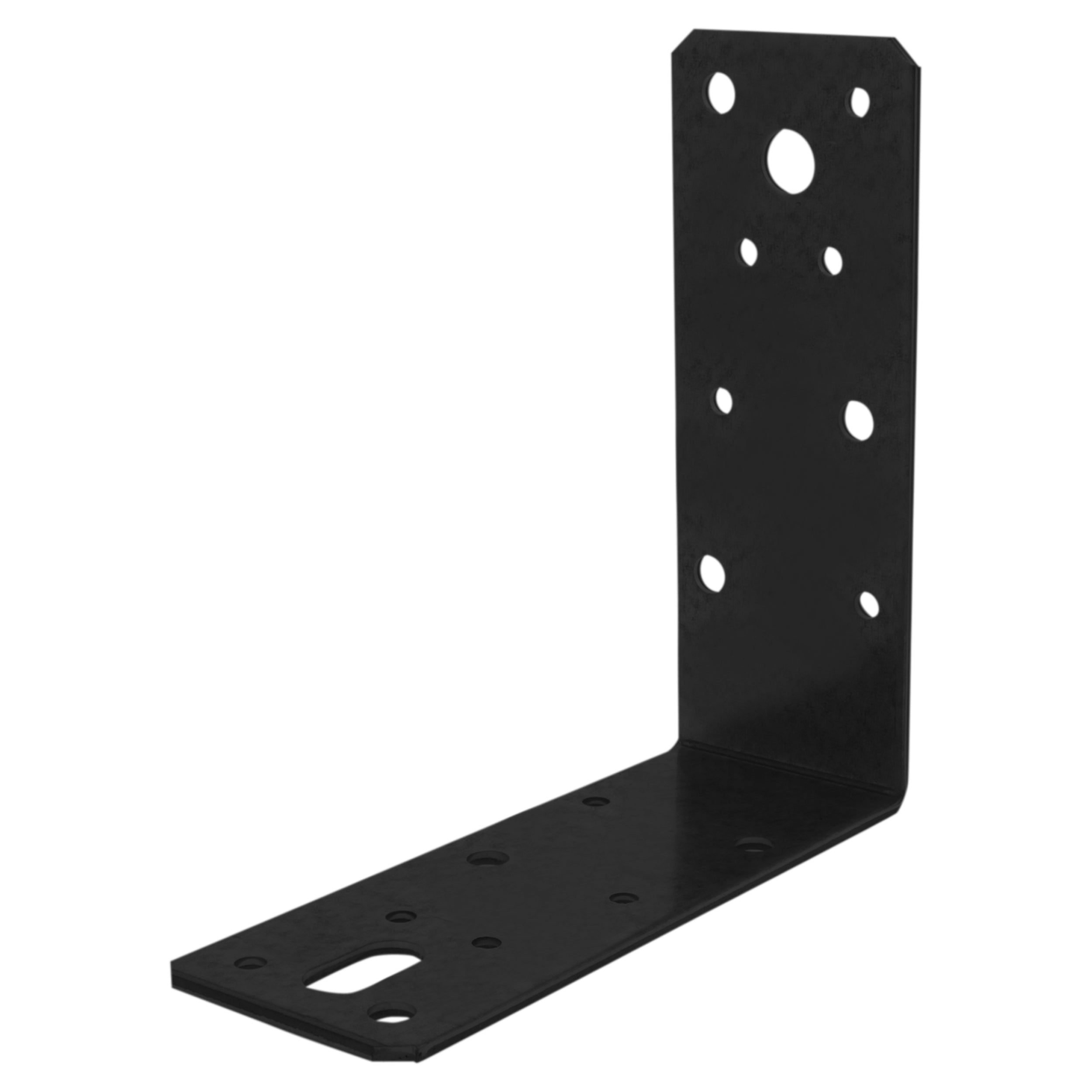 Hoekanker vlak 125x125x46x2.5 zwart