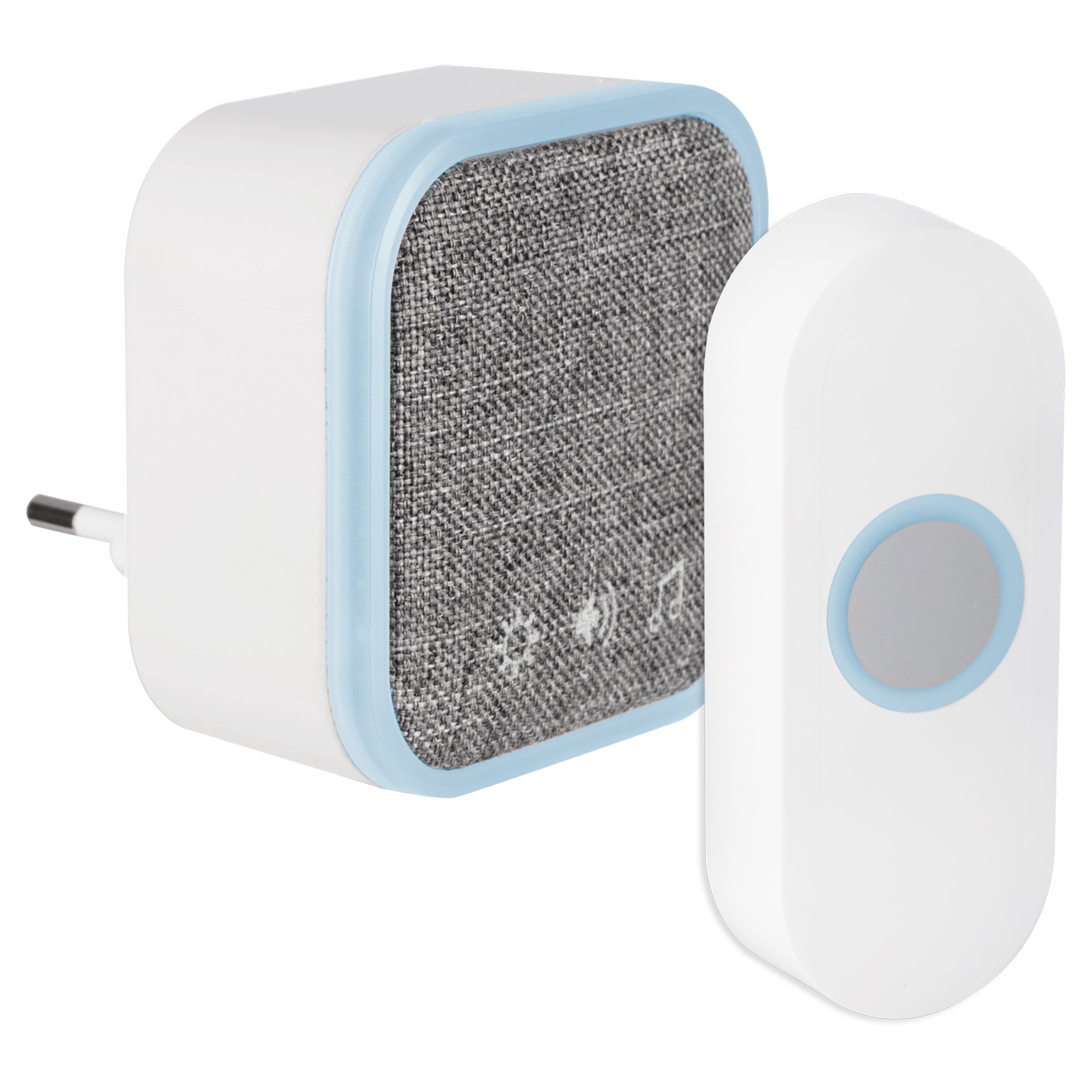 Exin gong - plugin - beldrukker - wit