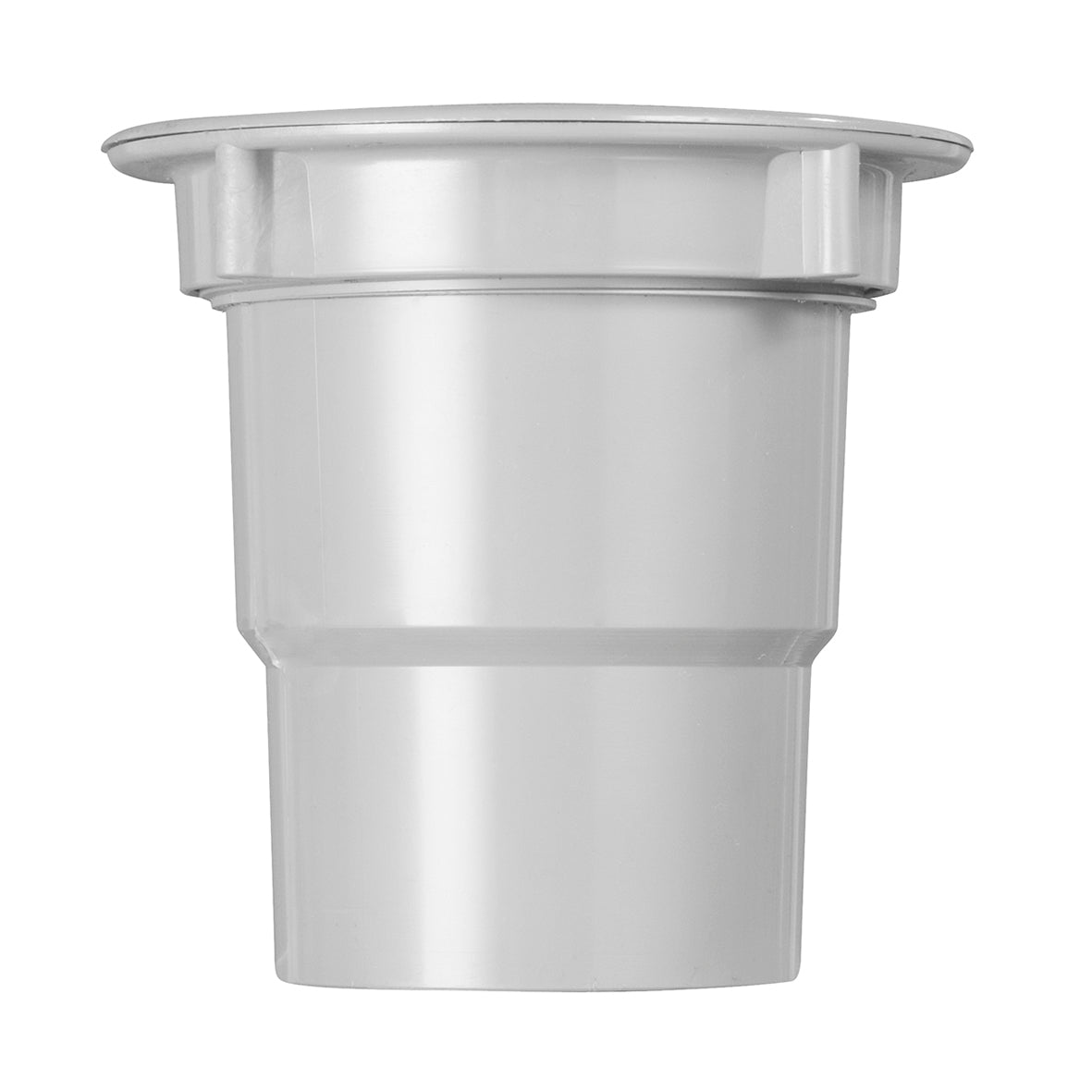 Martens uitloop met wartel voor bakgoot - PVC - Parelgrijs - 70/80mm