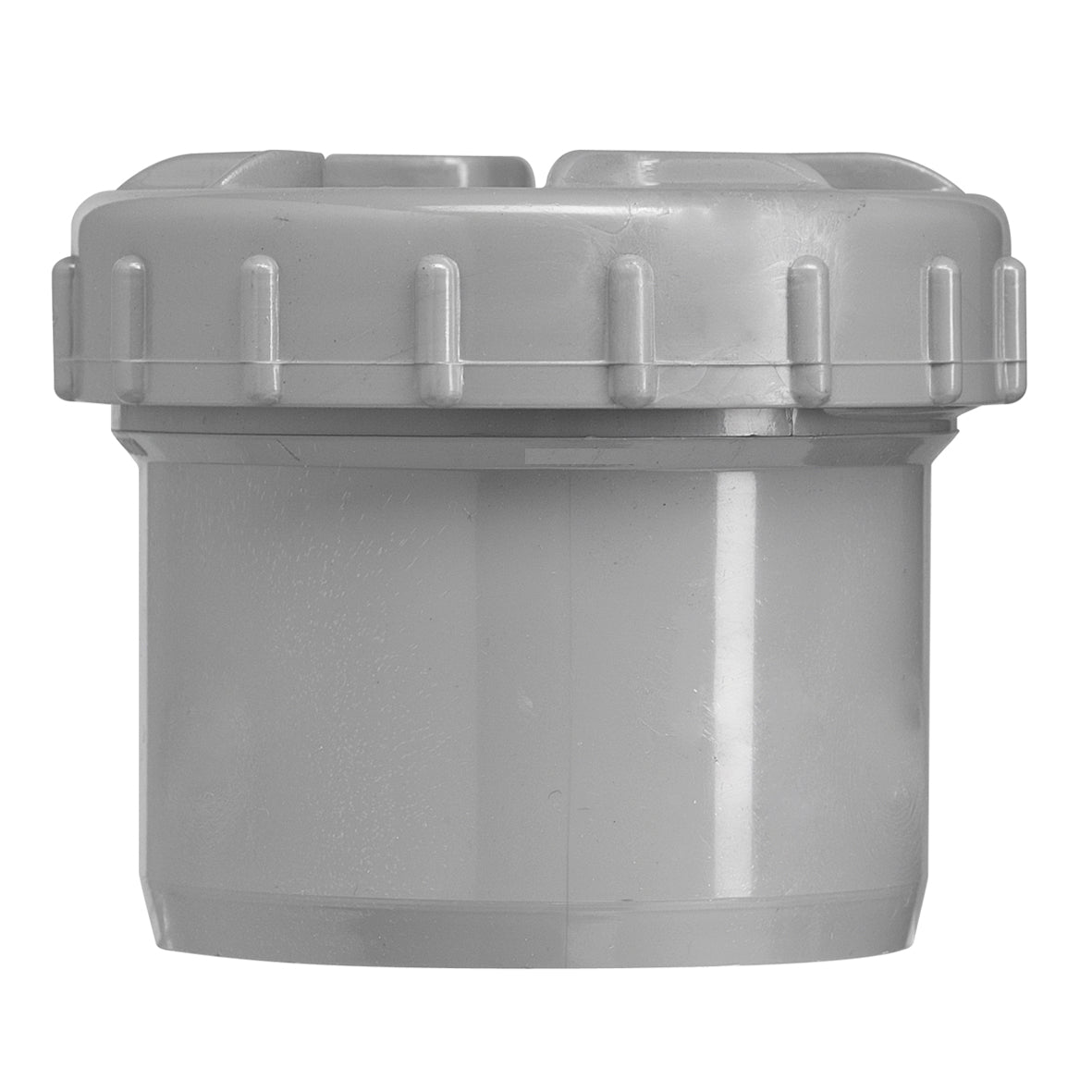 Martens eindstop met schroefdeksel - PVC - Grijs - Ø125mm