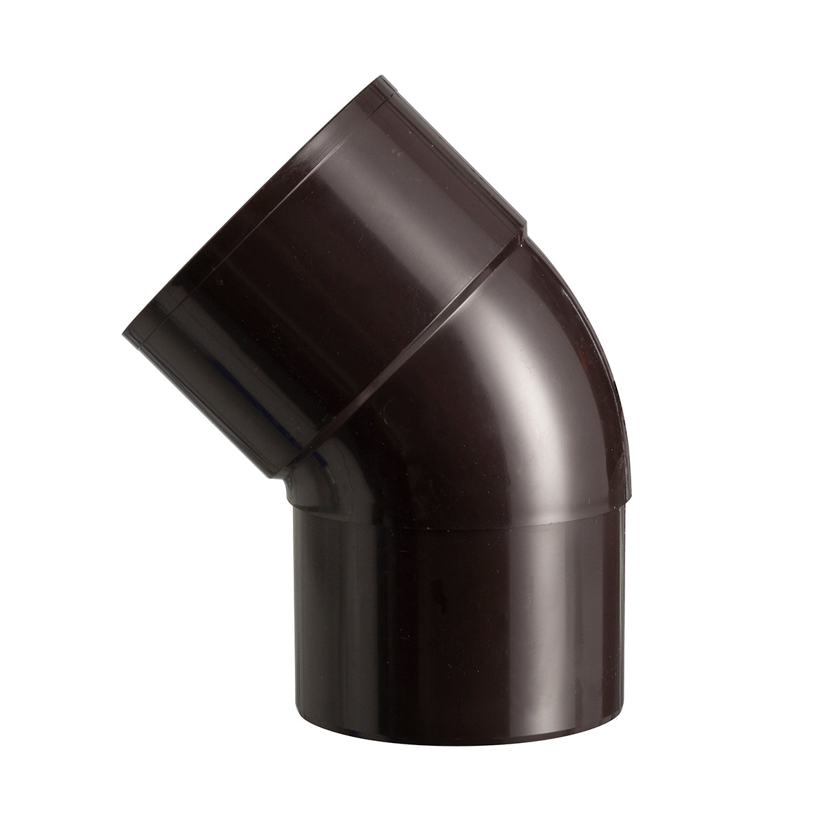 Martens bocht 45° pvc bruin 80mm