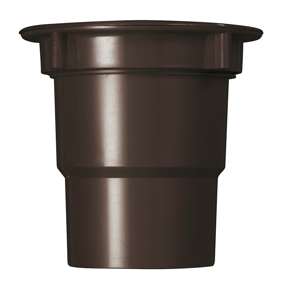 Martens uitloop voor bakgoot met wartel - PVC - Bruin - 125mm