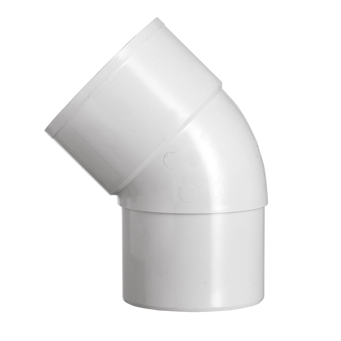 Martens bocht HWA - PVC - Parelgrijs - Verjongd - 1XLM - 70mm - 45°