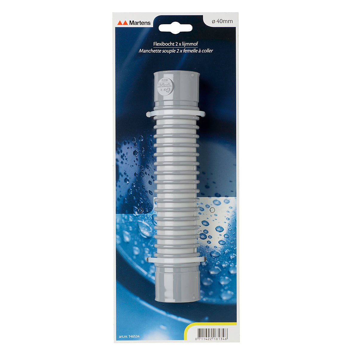 40MM FLEXIBOCHT 2XLM OP KAART