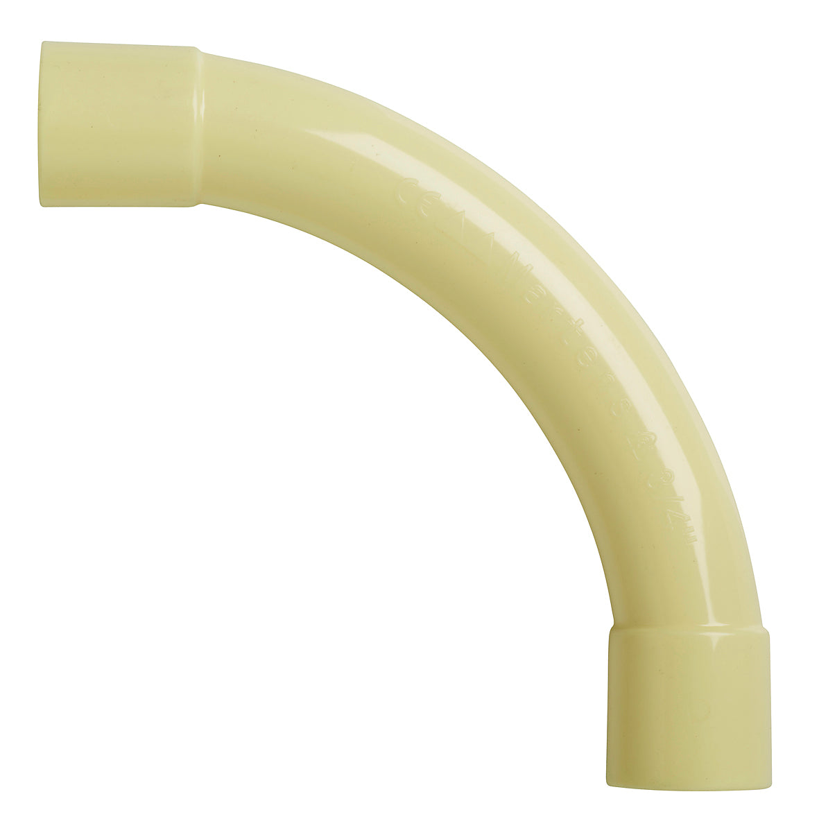 Martens pvc bocht 3/4" crème 3st.