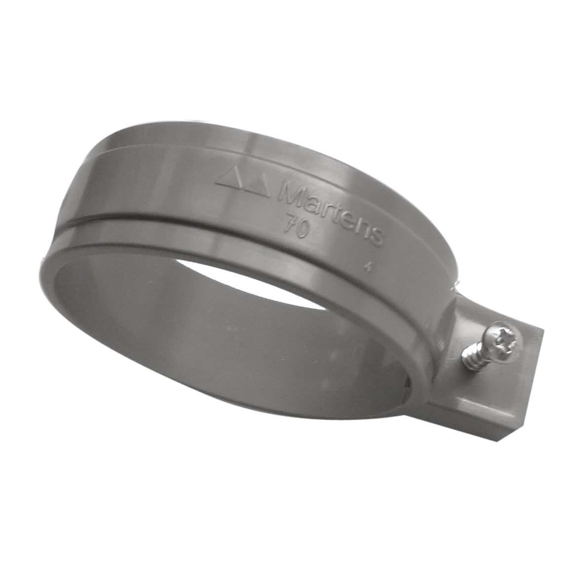 Martens buisbeugel met M6-pen - PVC - Grijs - Ø60mm - 2 stuks