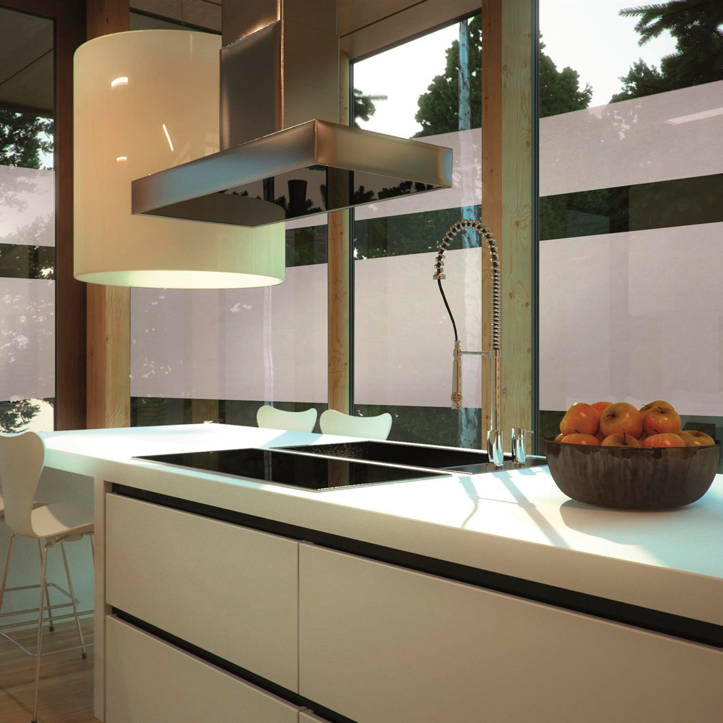 Transform premium statische glasfolie Sand 45x150cm