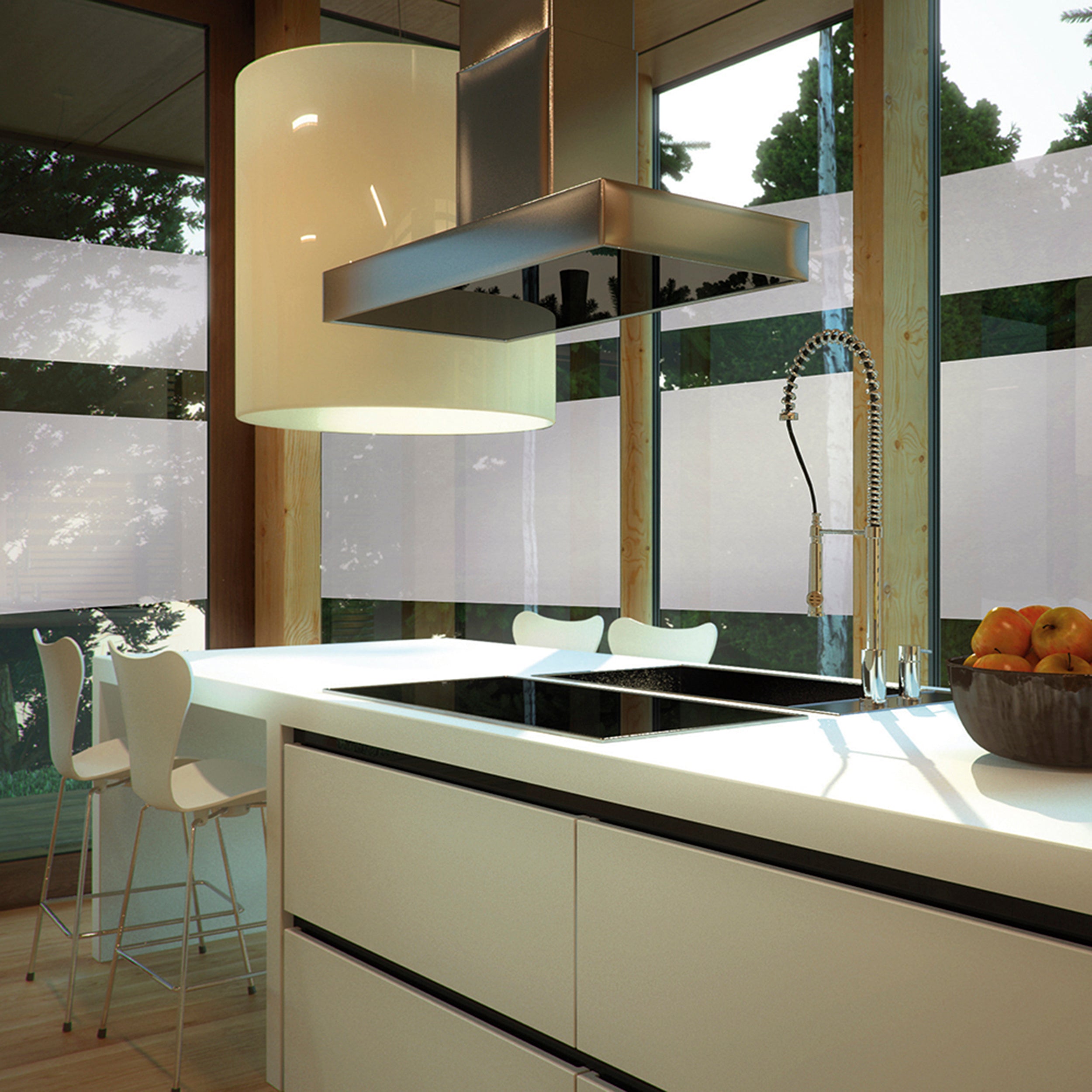Transform statische glasfolie Mist 45x150cm