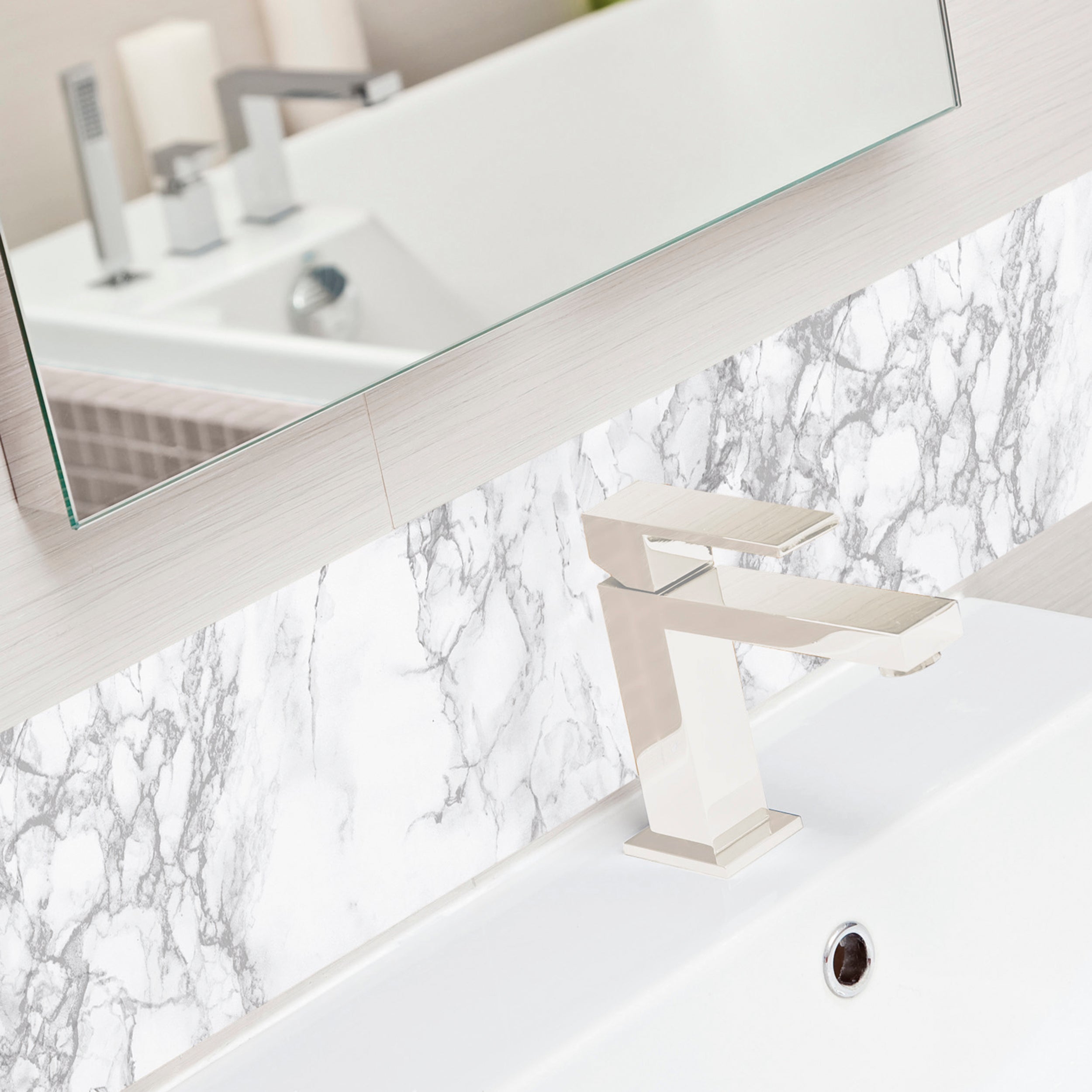 Transform zelfklevende decoratiefolie Marble grijs 45x200cm