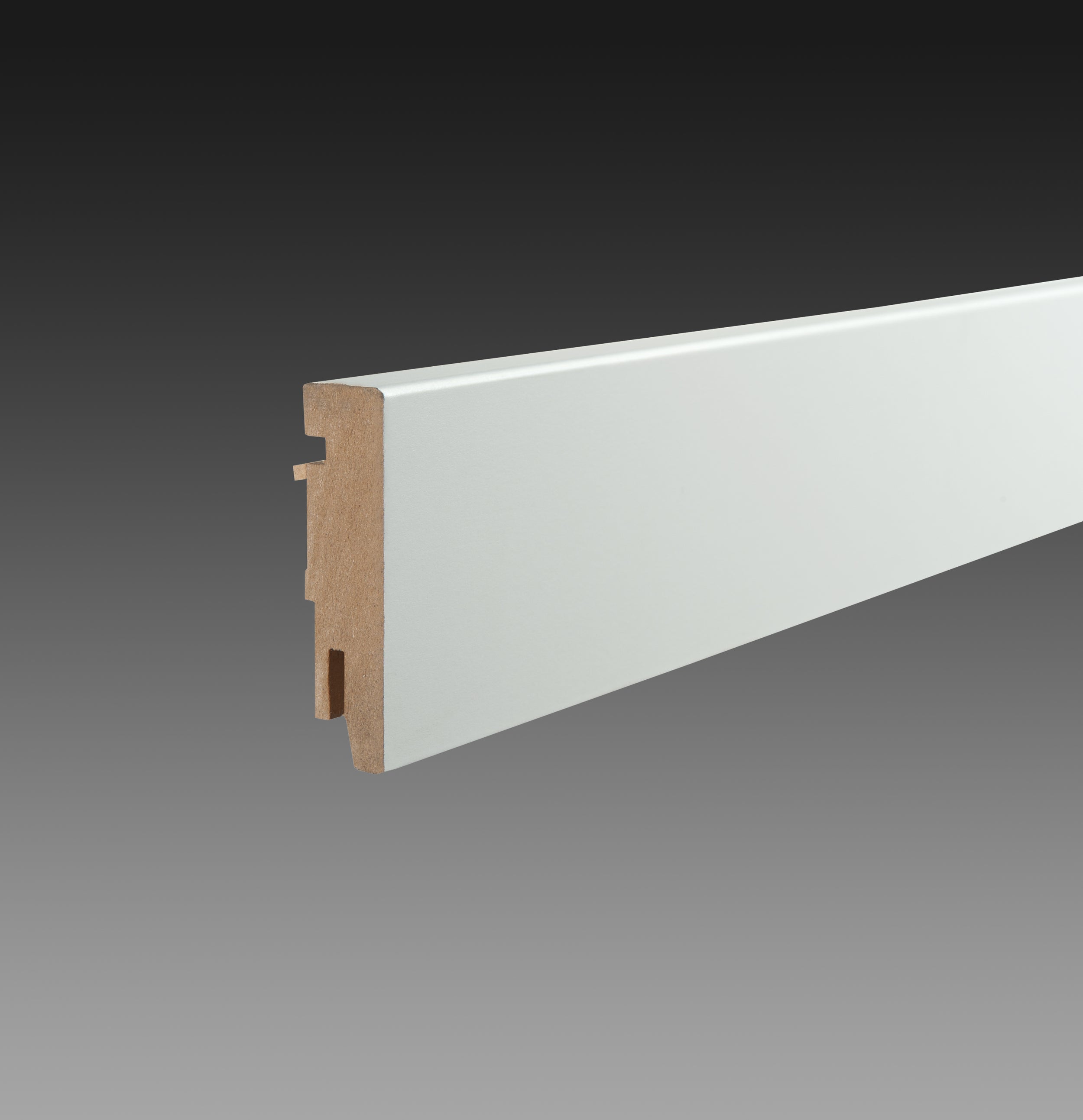 Mac Lean hoge plint Classic Robuust - Wit - 240cm - 18x75mm