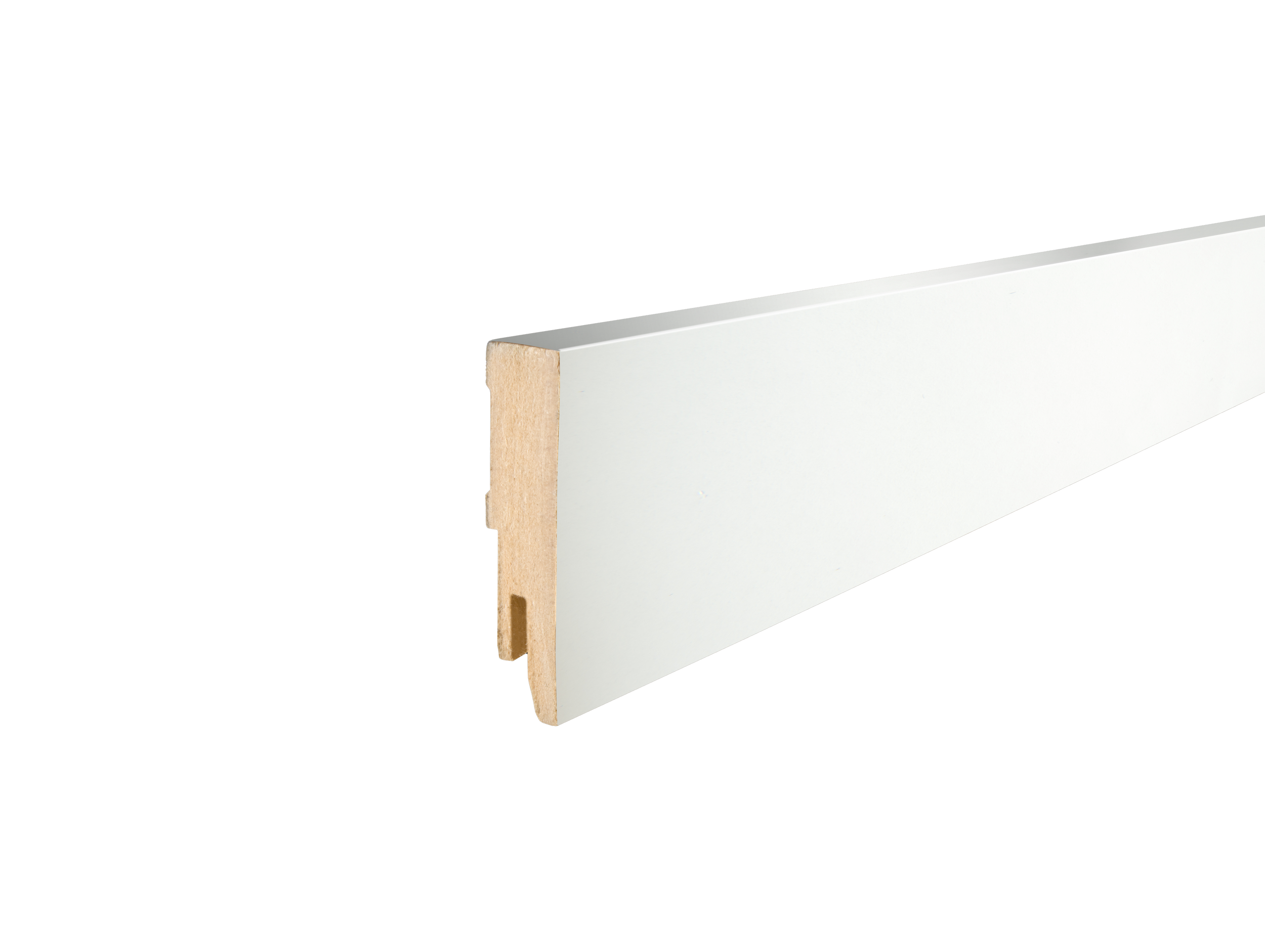 Mac Lean hoge plint Robuust - Wit - 240 cm - 15x65mm