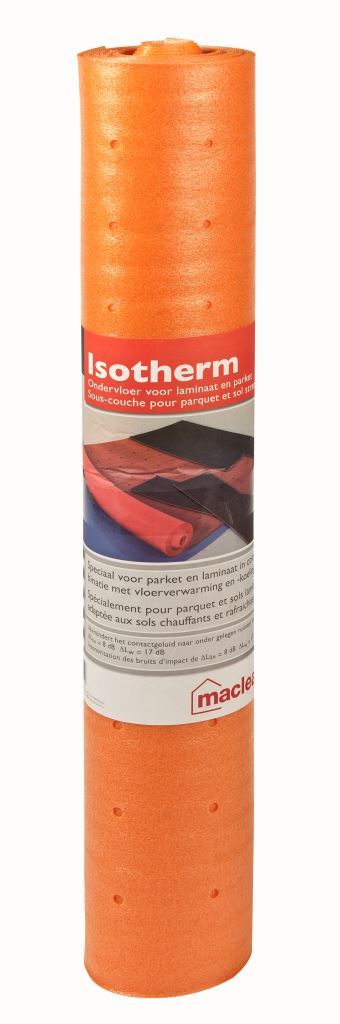 Maclean - laminaat ondervloer – Isotherm – vloerverwarming/ -verkoeling - 10m²