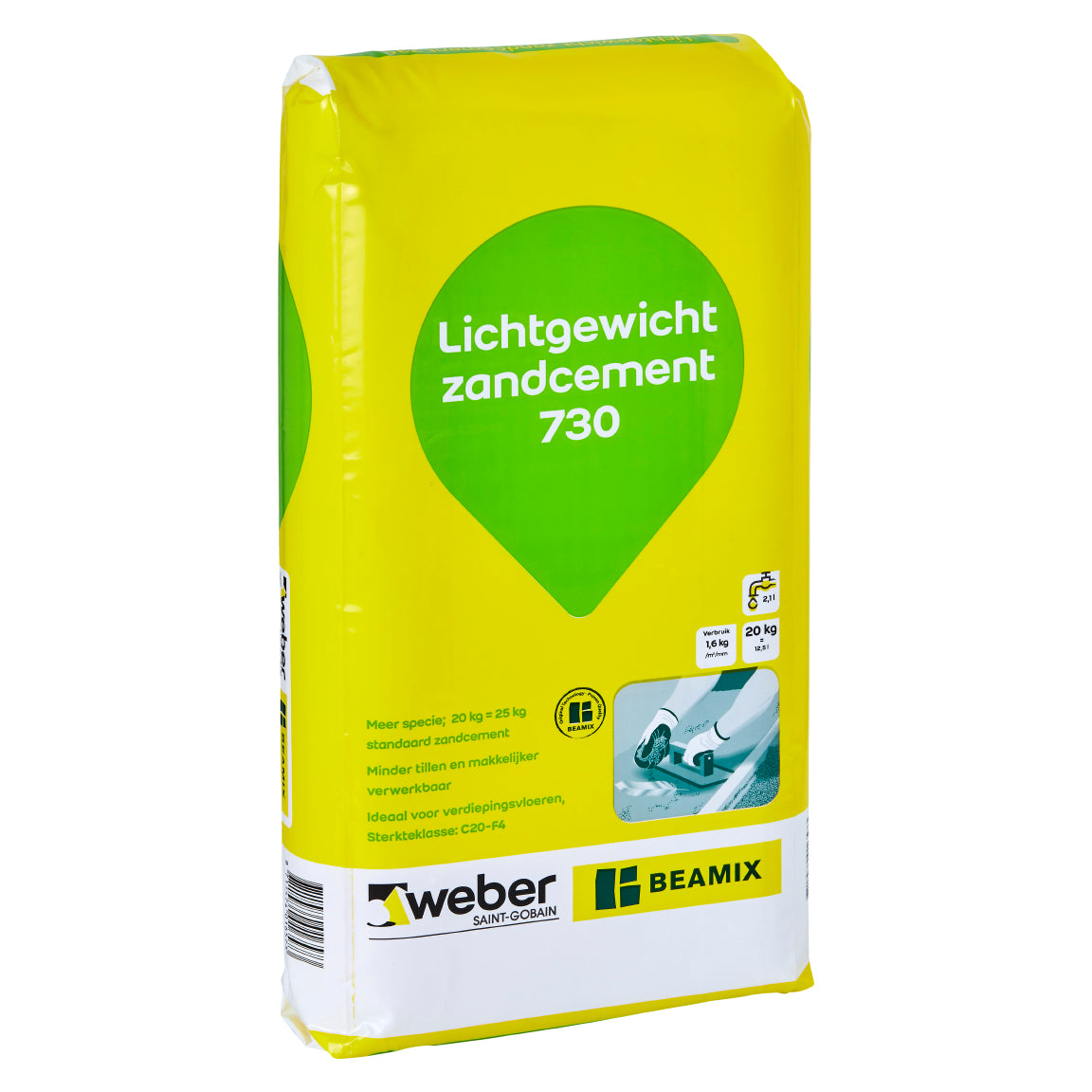 Weber Beamix Lichtgewicht zandcement 730