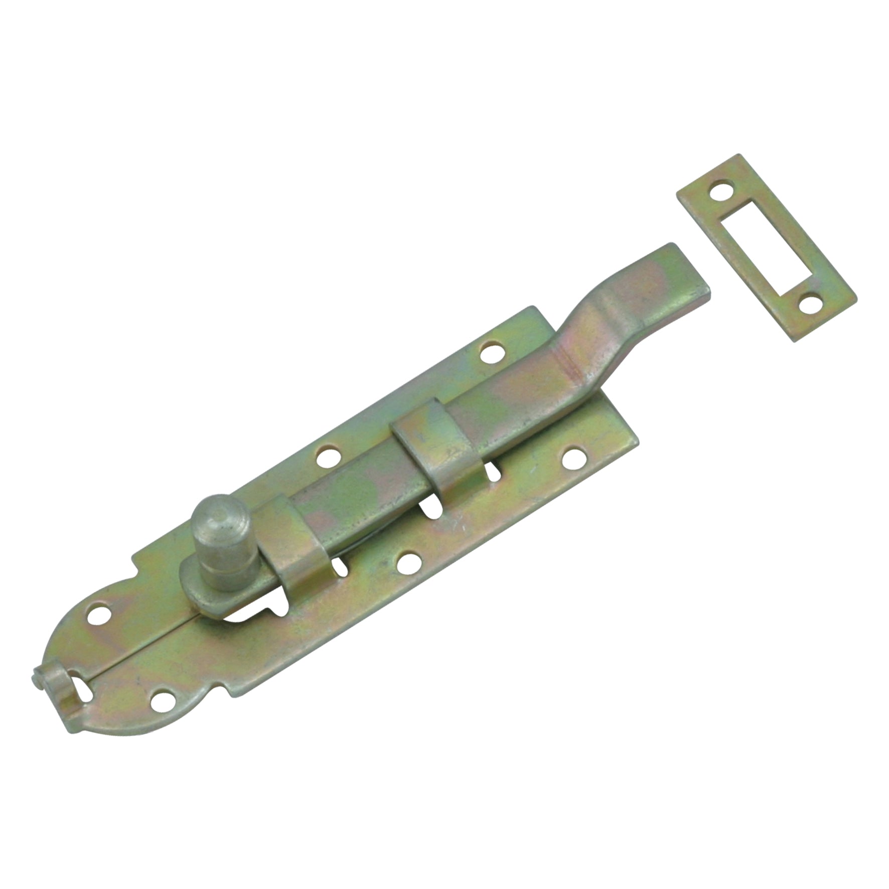 Schuif met bocht breed 80mm geel